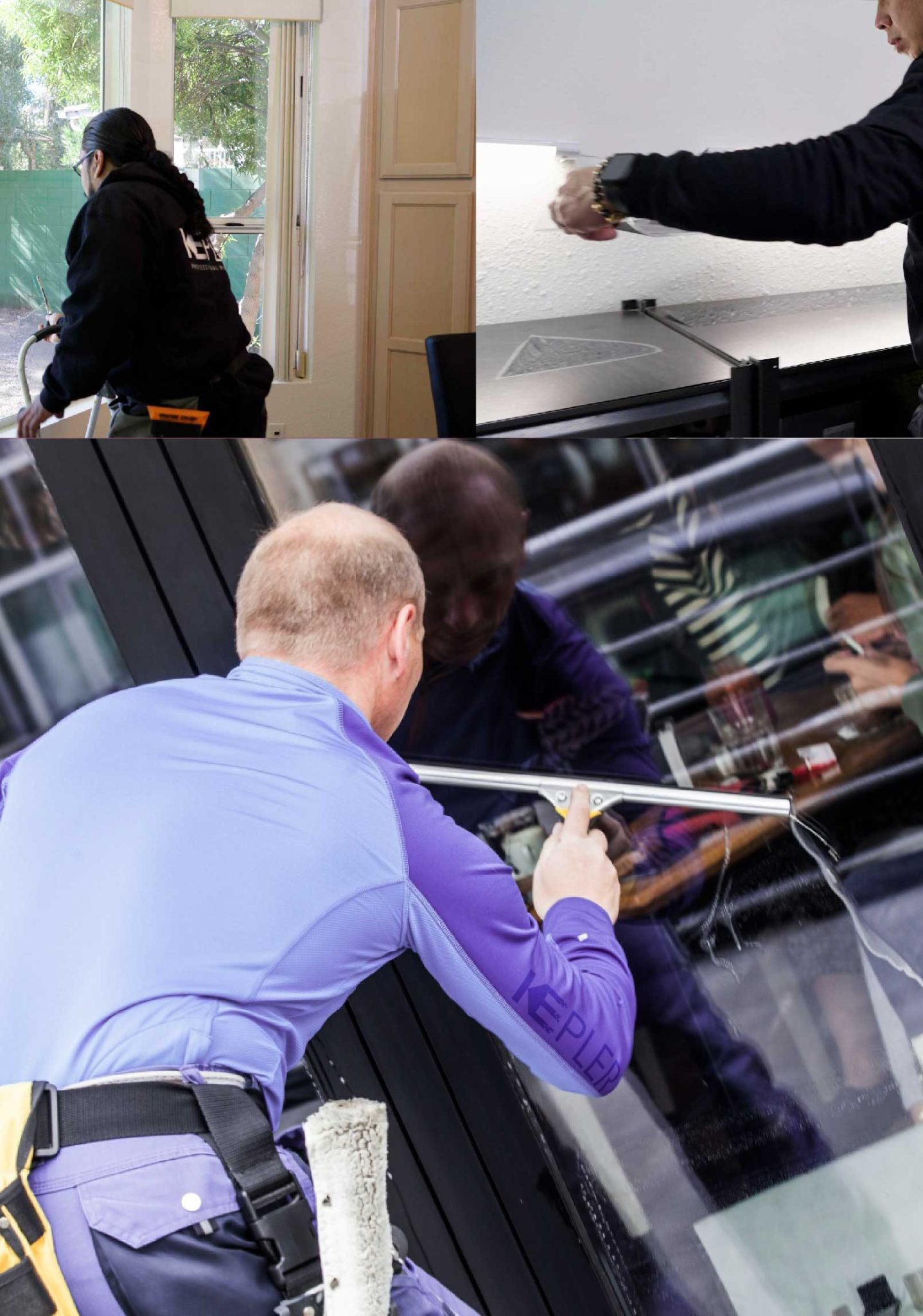 Kepler Expert Applying Anti-Graffiti Window Film to a Danville Shop Front
