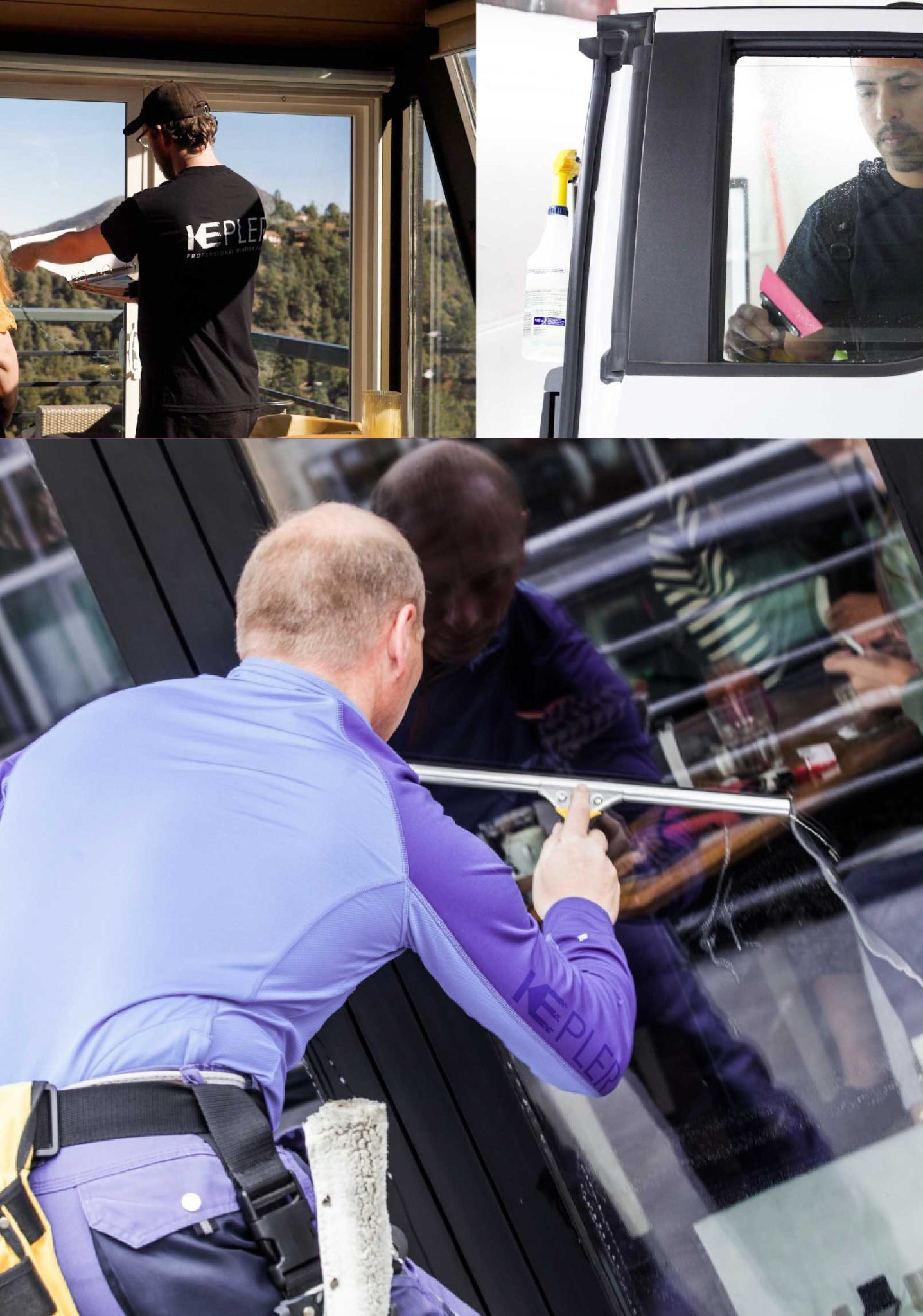 Kepler Expert Applying Anti-Graffiti Window Film to a Lexington Shop Front