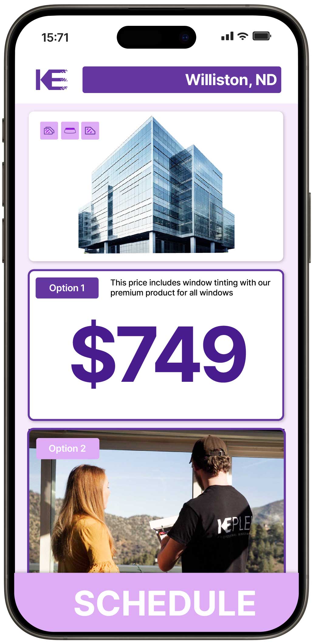 View Reasonable Safety and Security Window Film Prices in Williston, North Dakota