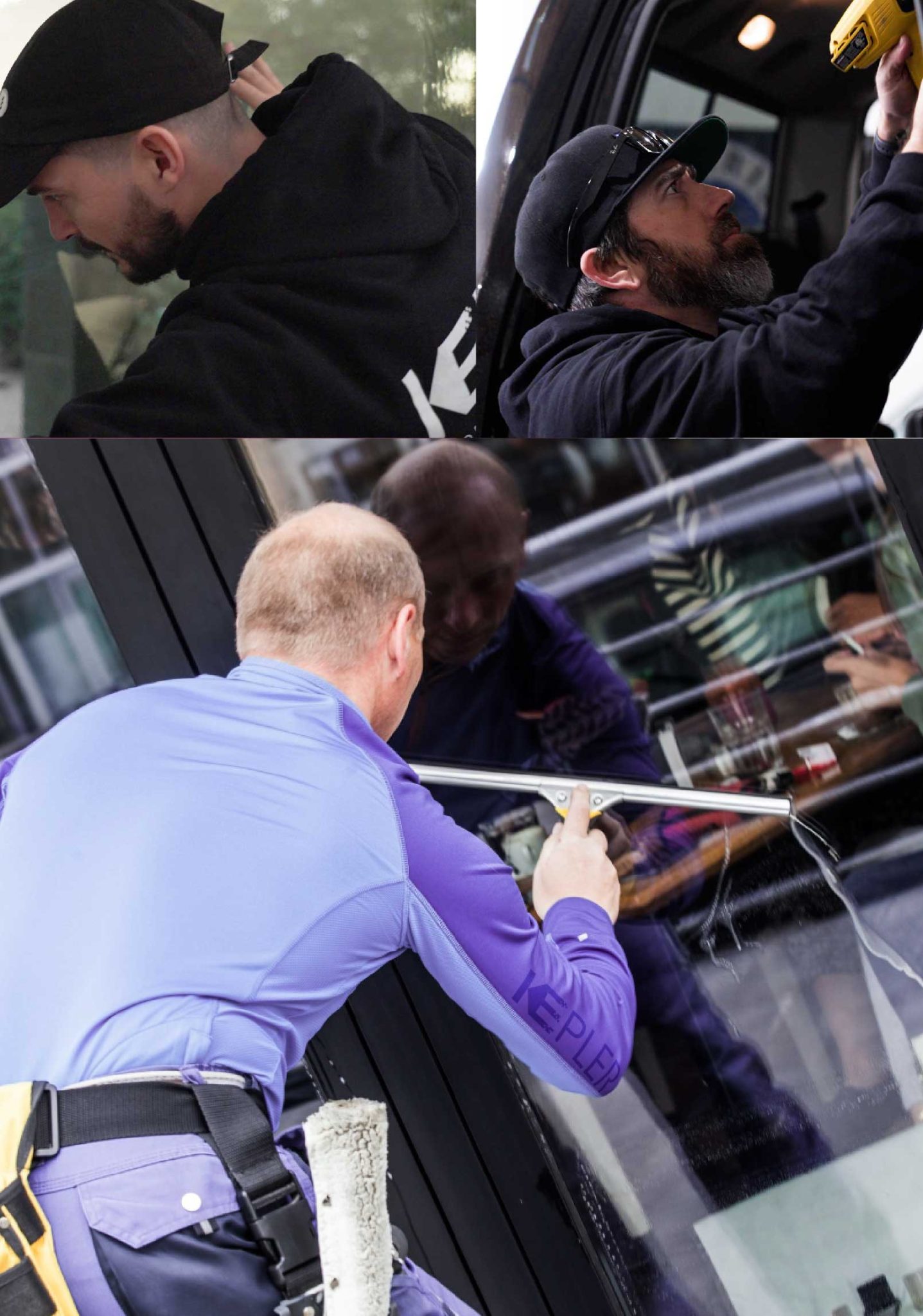 Kepler Expert Applying Anti-Graffiti Window Film to a Marysville Shop Front