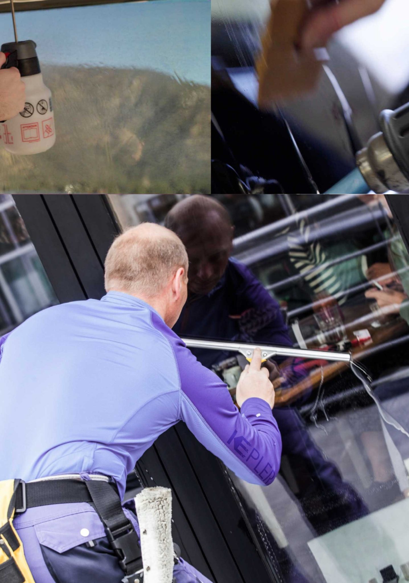 Kepler Expert Applying Anti-Graffiti Window Film to a Bowling Green Shop Front