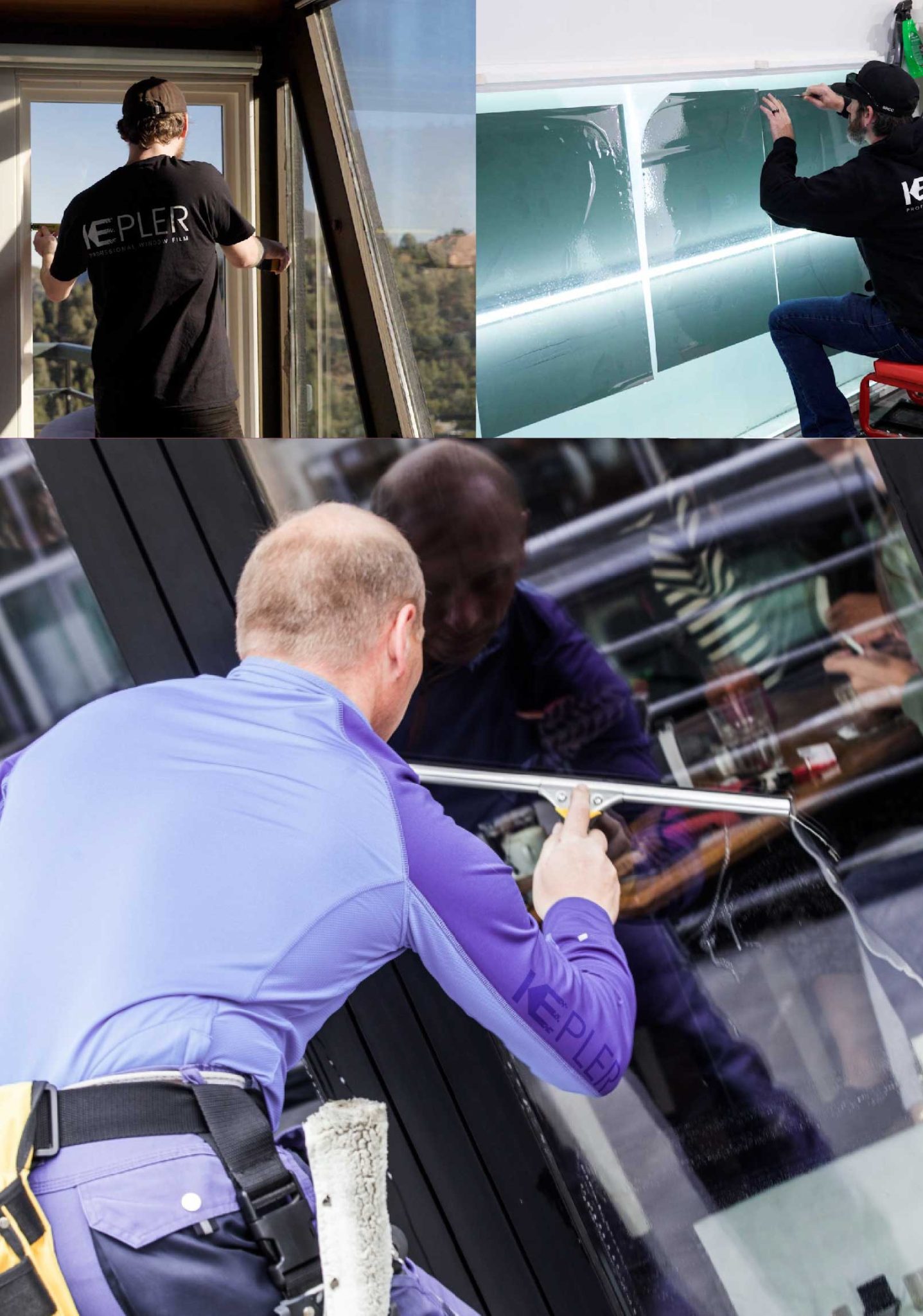 Kepler Professional Applying Anti-Graffiti Window Film to a Fremont Shop Front