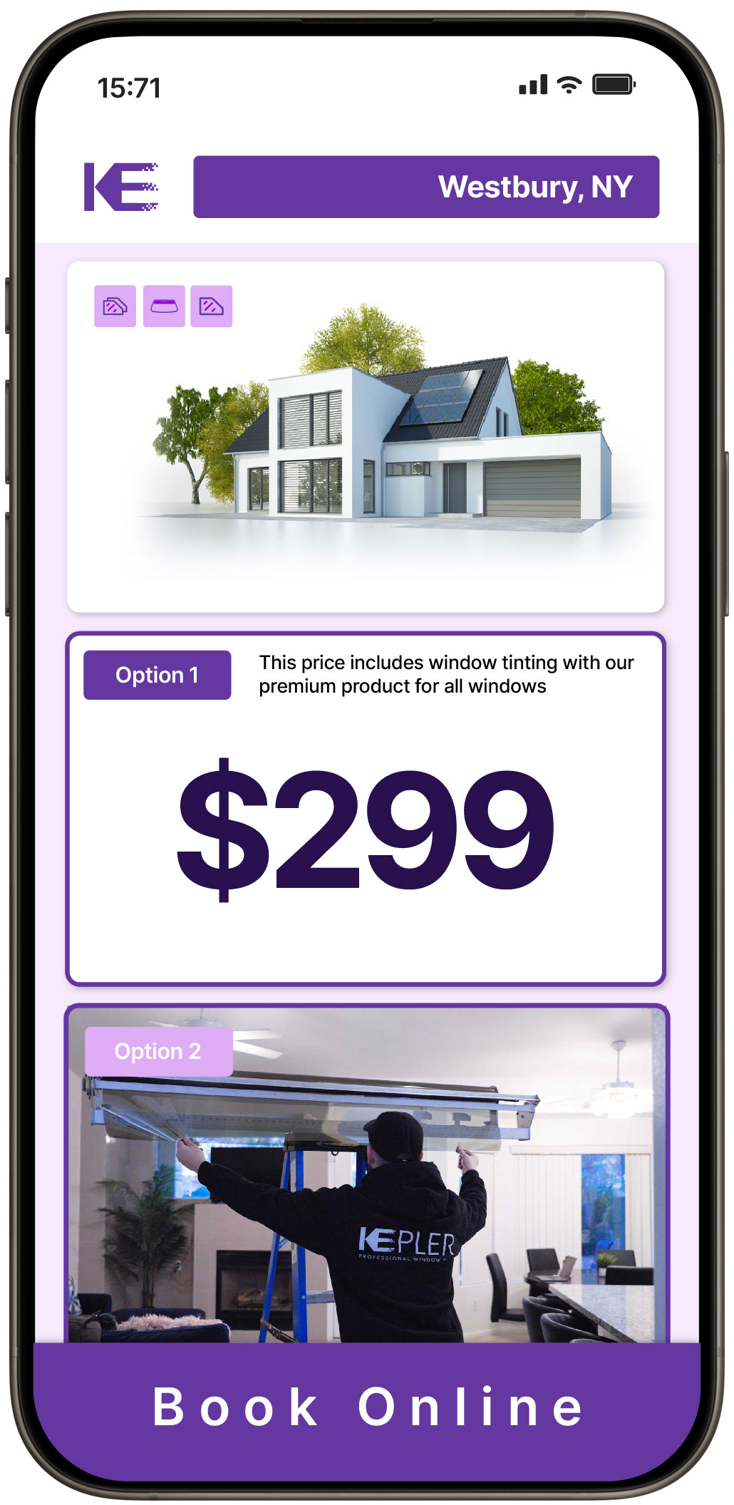 View Competitive Home Window Tinting Rates in Westbury, New York