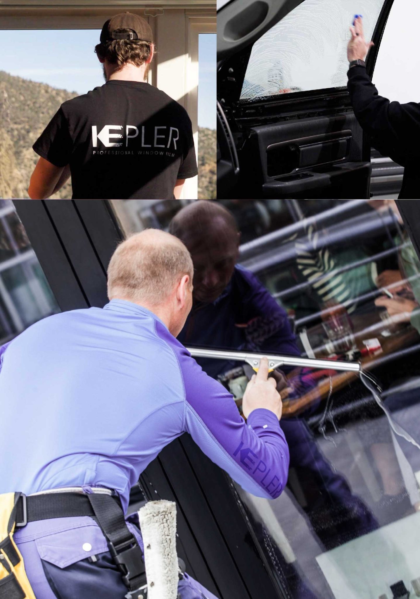 Kepler Professional Applying Anti-Graffiti Window Film to a Willoughby Shop Front