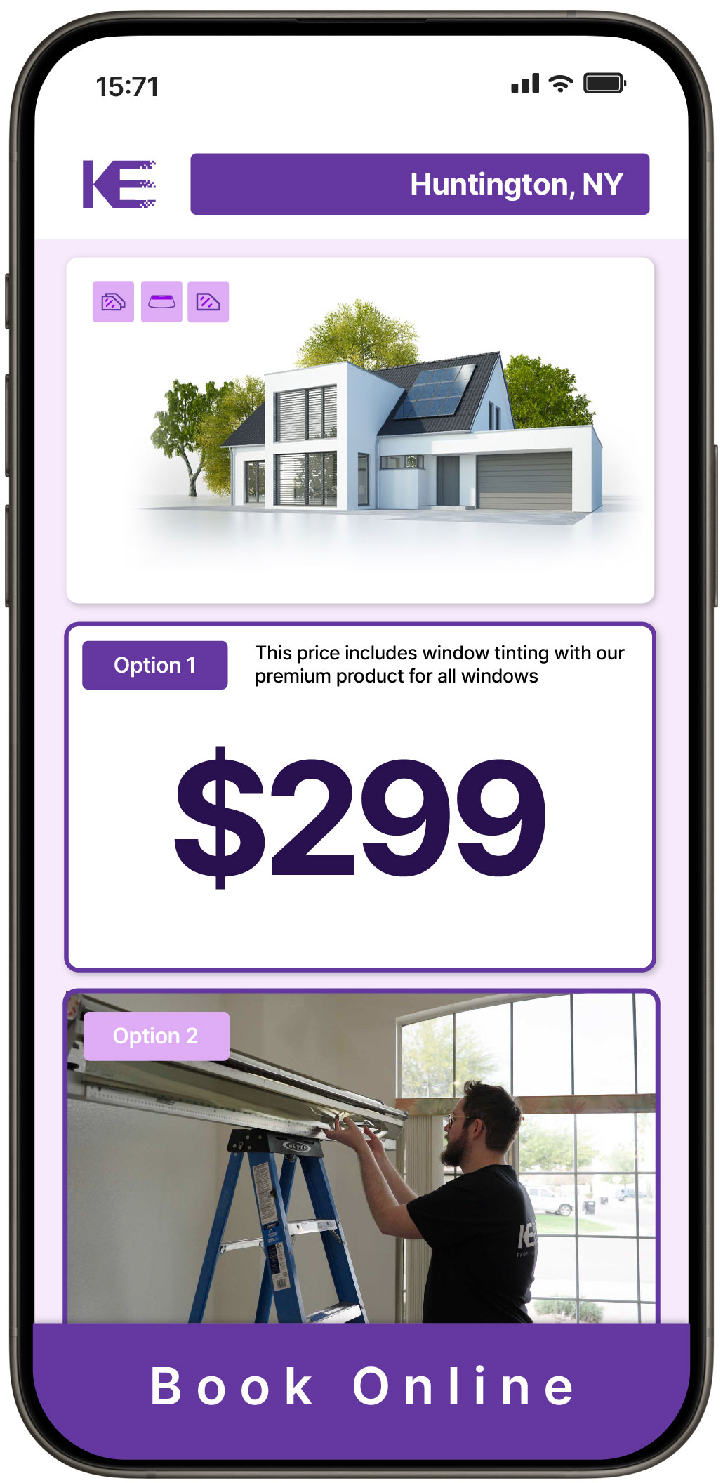 View Reasonable Home Window Tinting Prices in Huntington, New York