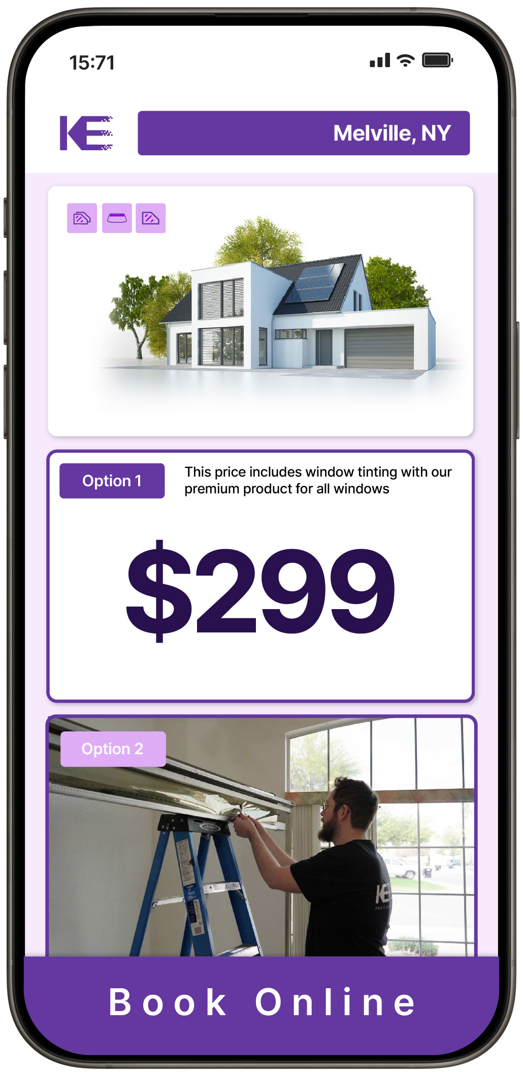 View Reasonable Home Window Tinting Rates in Melville, New York