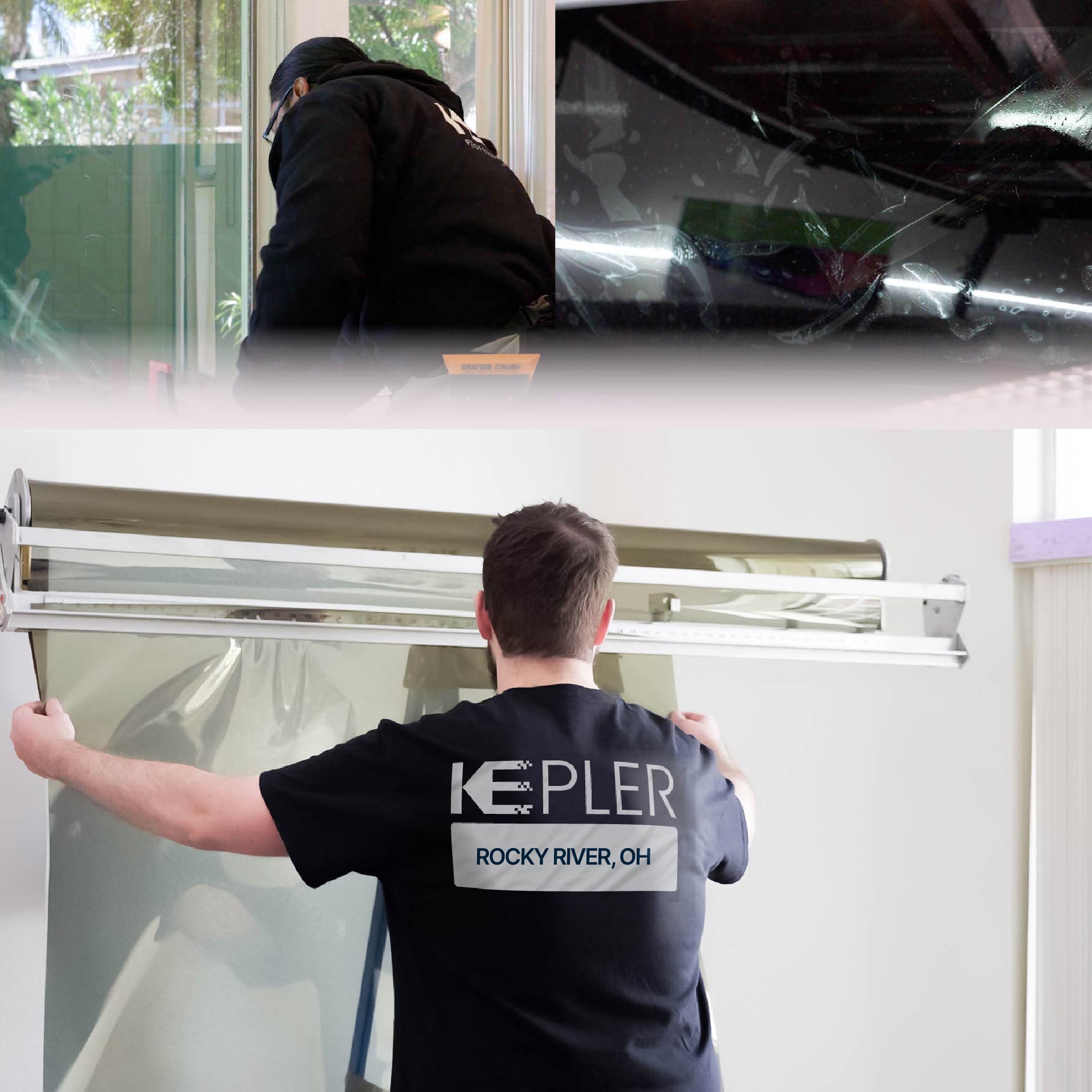 Kepler Specialist Installing Anti-Graffiti Film in Rocky River, Ohio