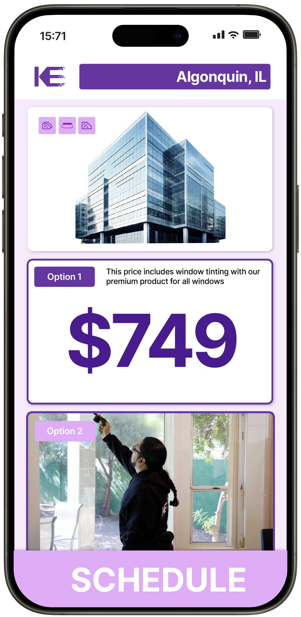 View Competitive Safety and Security Window Film Prices in Algonquin, Illinois