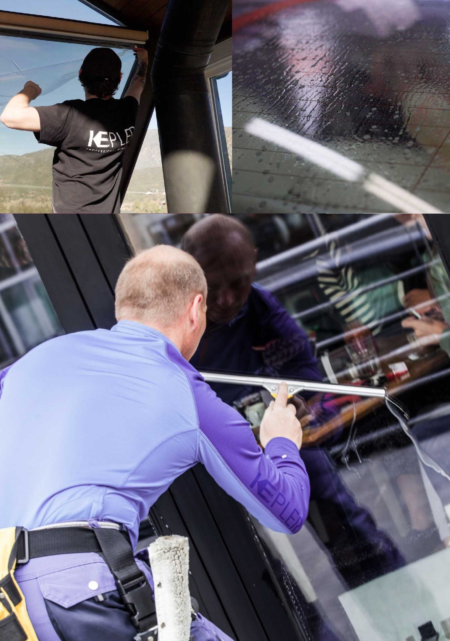 Kepler Skilled Applying Anti-Graffiti Window Film to a Bay Village Shop Front