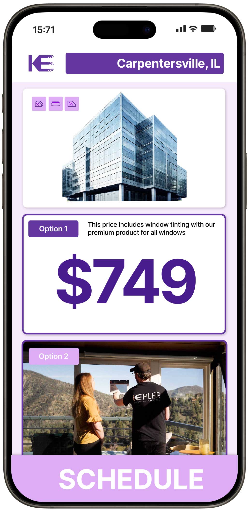 View Competitive Safety and Security Window Film Rates in Carpentersville, Illinois
