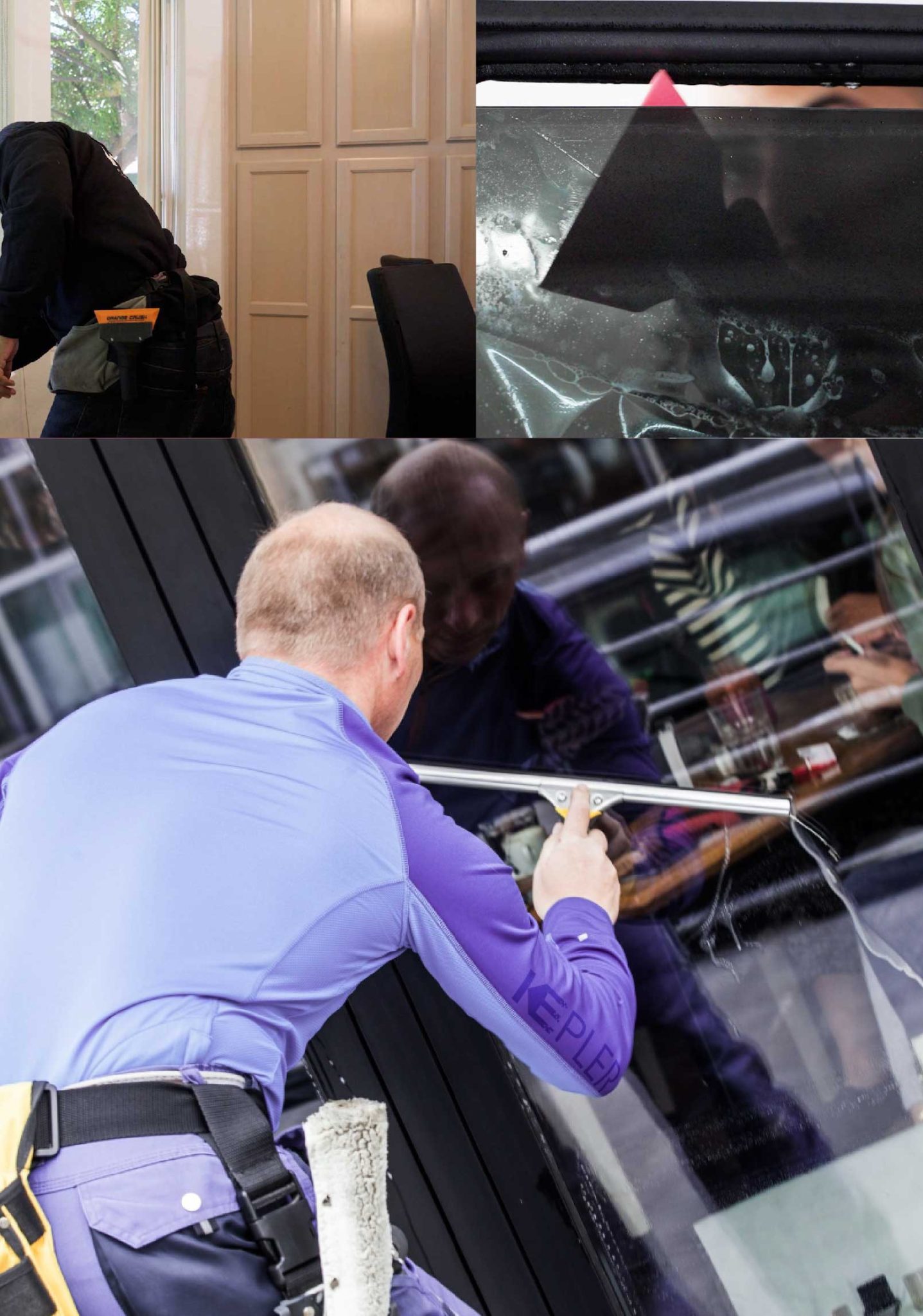 Kepler Professional Applying Anti-Graffiti Window Film to a Barberton Shop Front