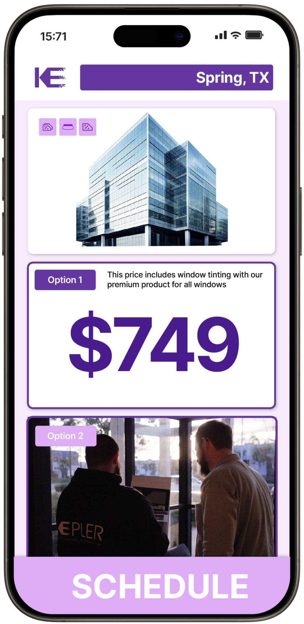 View Affordable Commercial Window Tinting Costs in Spring, Texas
