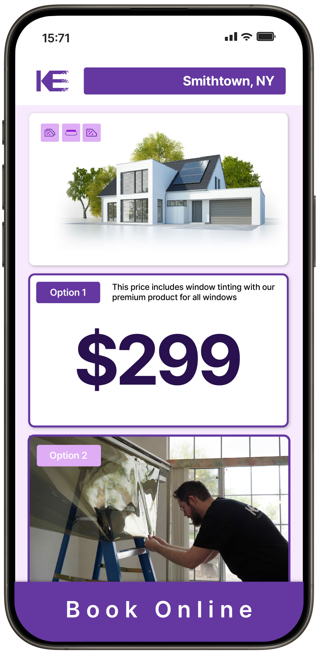 View Competitive Home Window Tinting Prices in Smithtown, New York