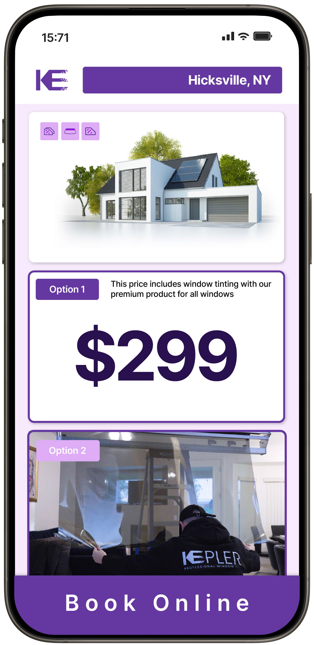 View Competitive Home Window Tinting Rates in Hicksville, New York