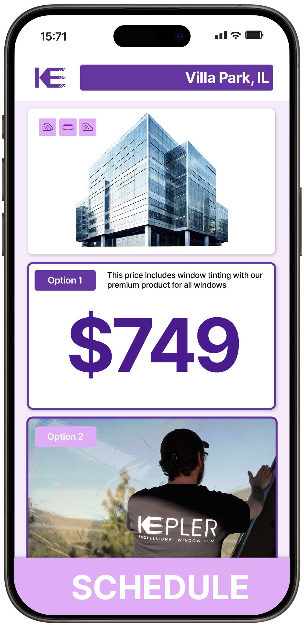View Affordable Safety and Security Window Film Prices in Villa Park, Illinois