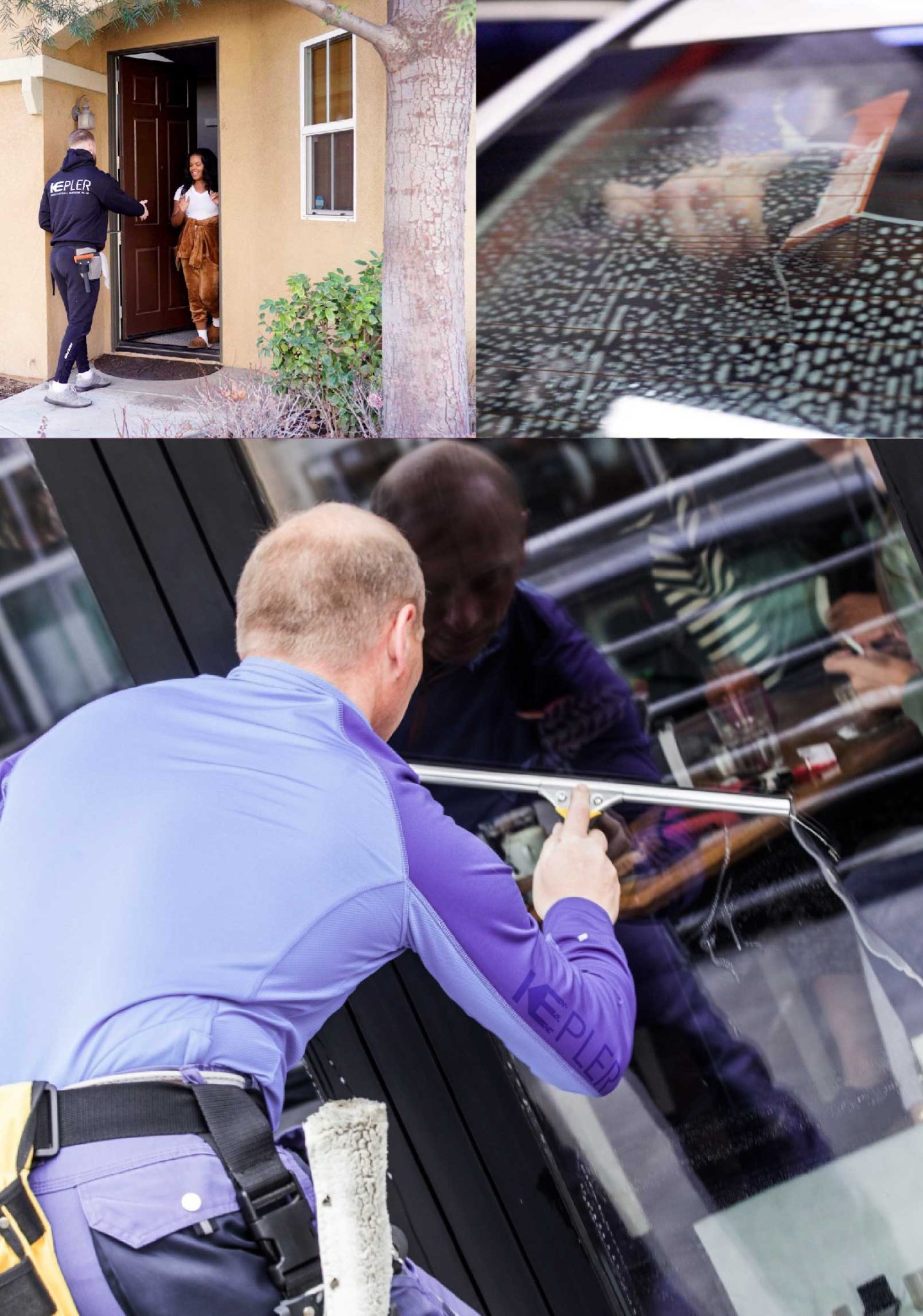 Kepler Expert Applying Anti-Graffiti Window Film to a Hamilton Shop Front