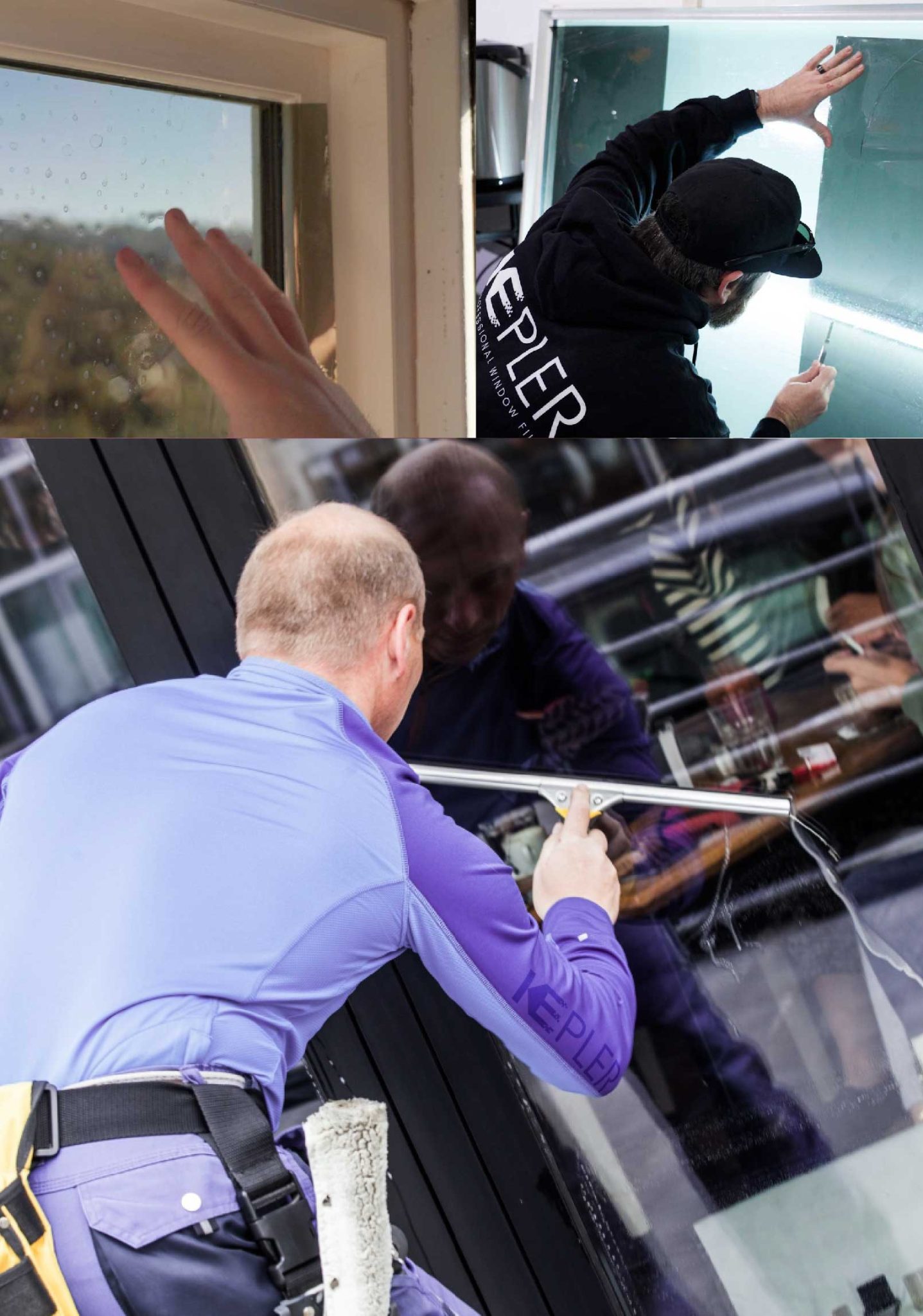 Kepler Expert Applying Anti-Graffiti Window Film to a Fairfield Shop Front