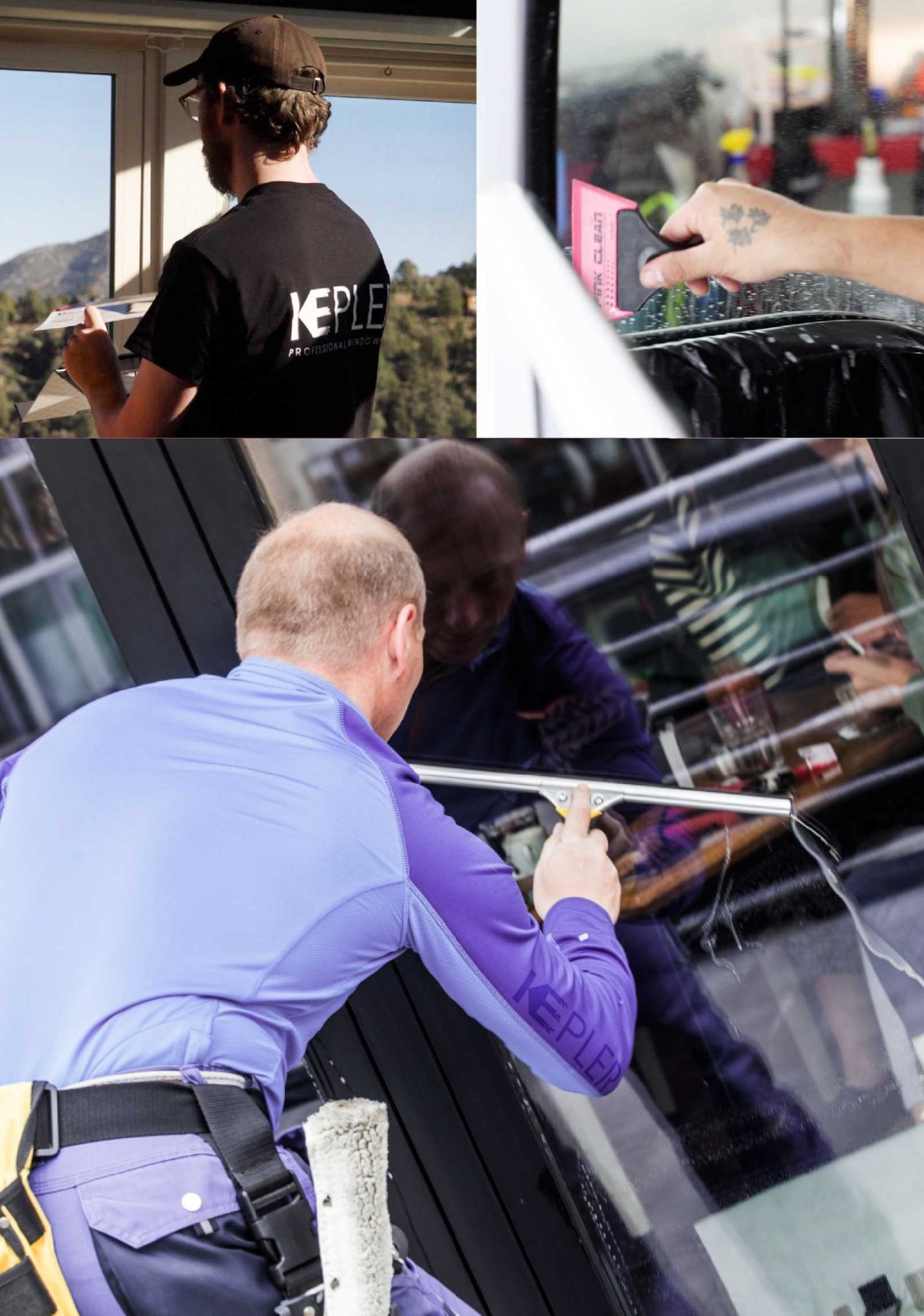 Kepler Expert Applying Anti-Graffiti Window Film to a Xenia Shop Front