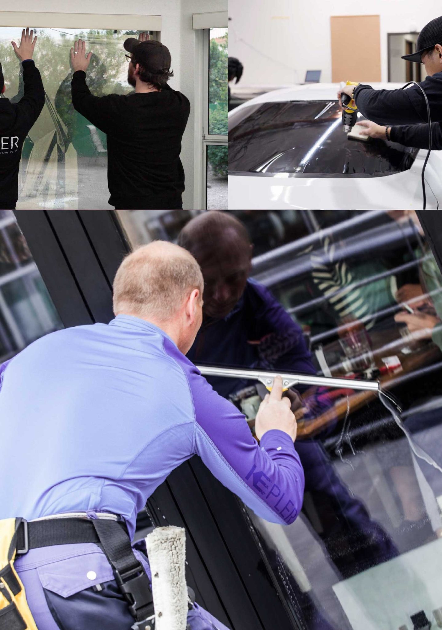Kepler Expert Applying Anti-Graffiti Window Film to a Greenfield Shop Front