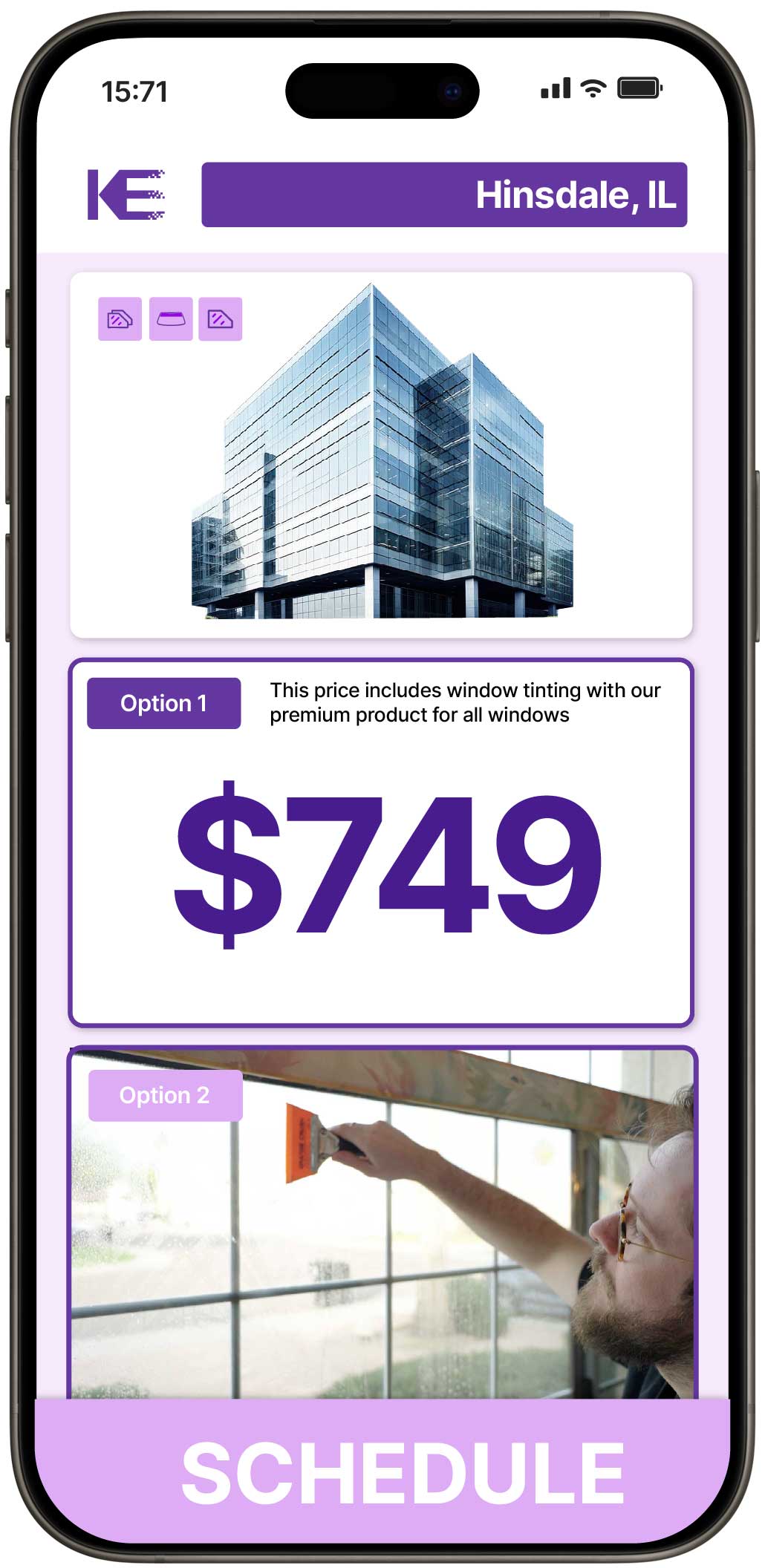 View Competitive Safety and Security Window Film Costs in Hinsdale, Illinois