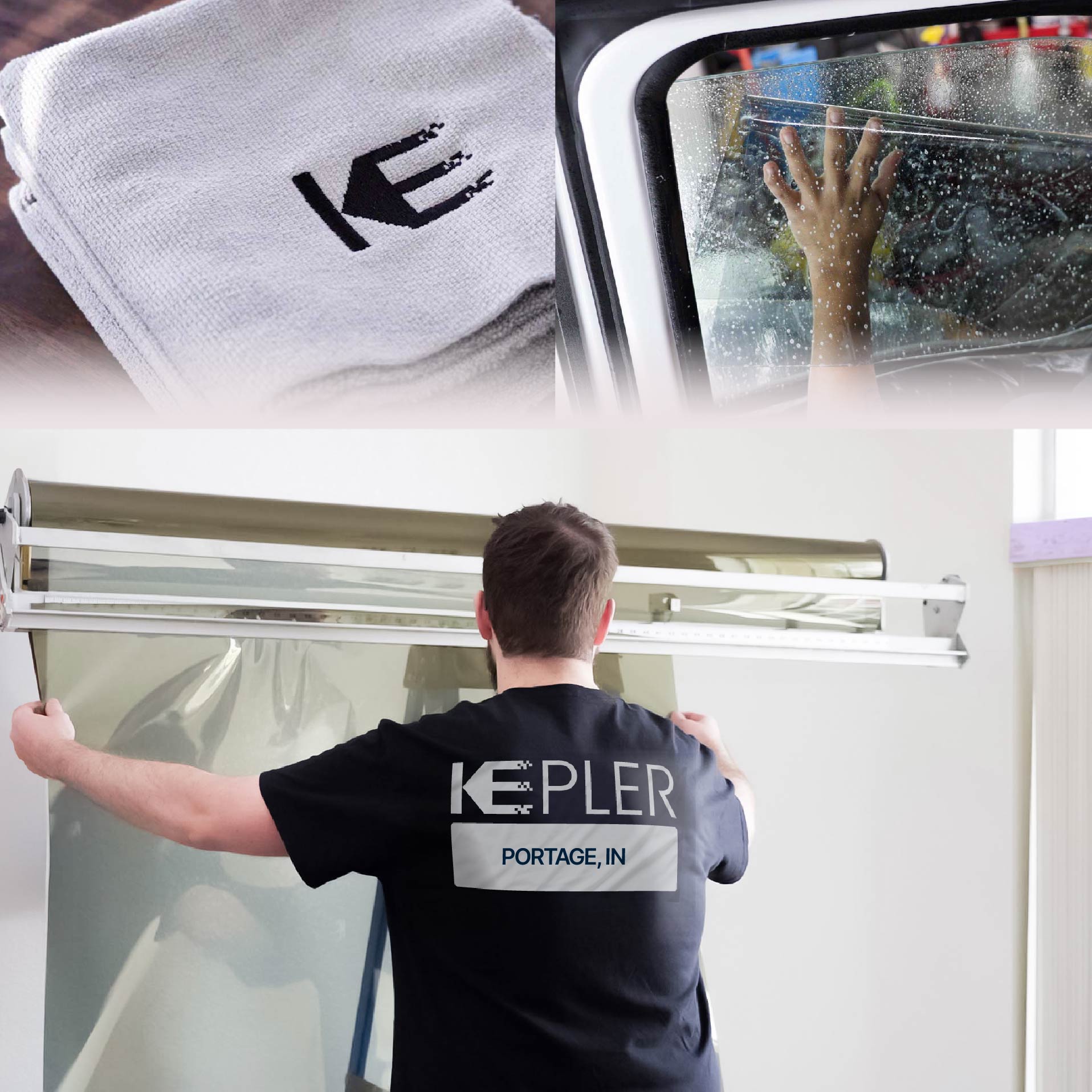 Kepler Specialist Installing Anti-Graffiti Film in Portage, Indiana