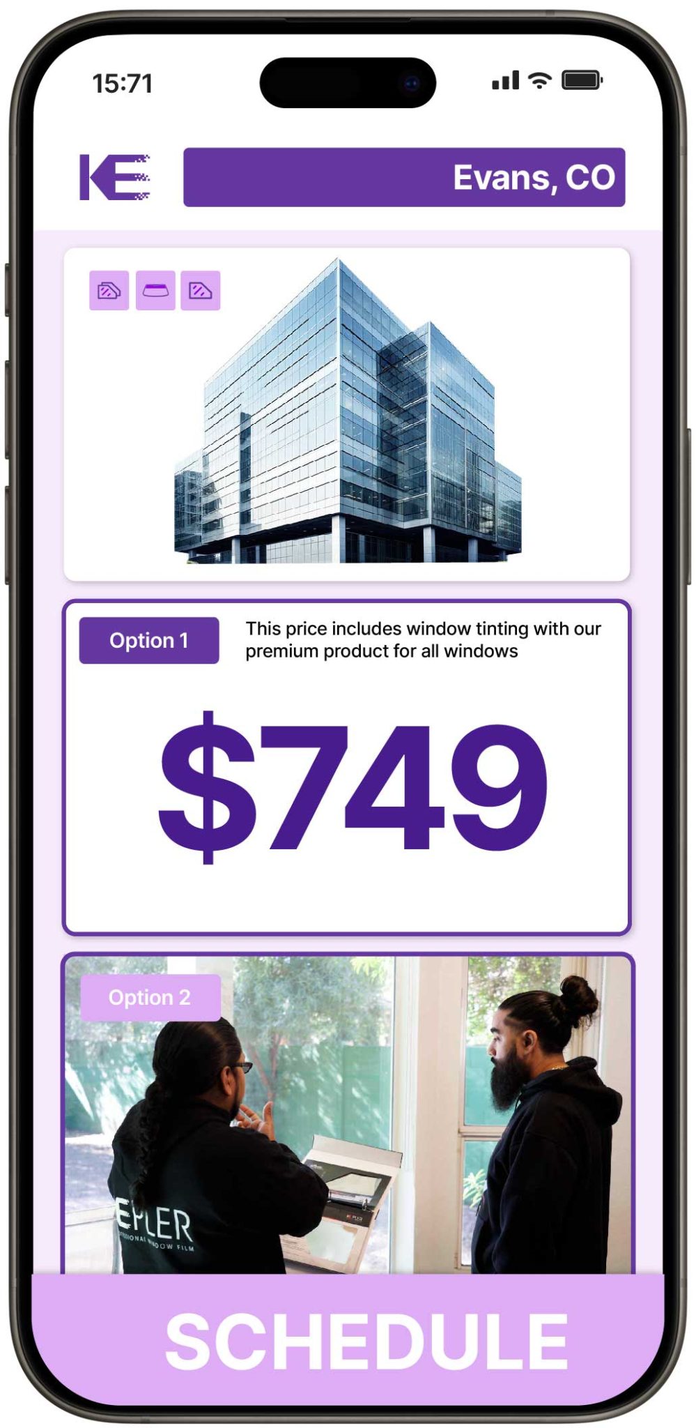 View Competitive Commercial Window Tinting Prices in Evans, Colorado