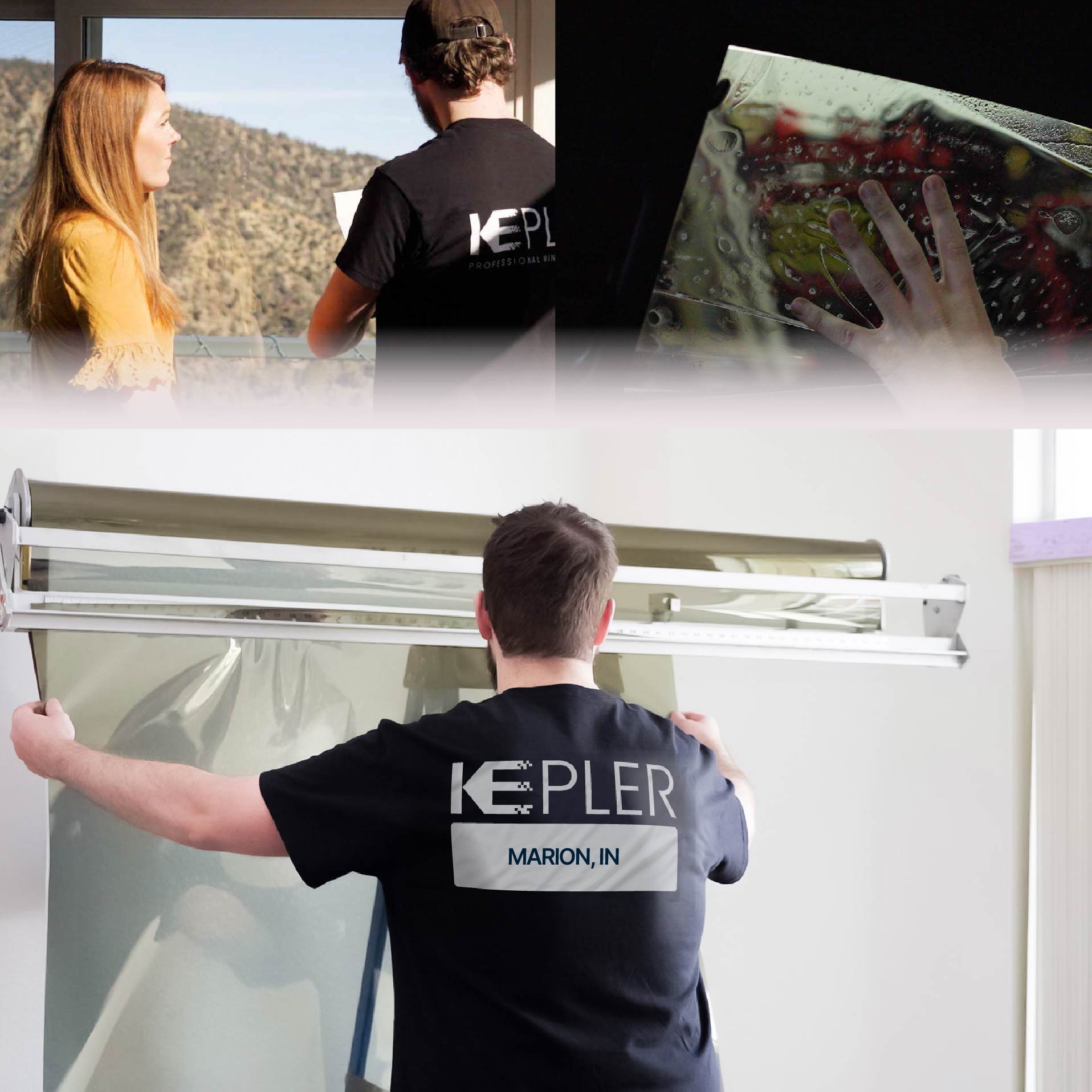 Kepler Specialist Installing Anti-Graffiti Film in Marion, Indiana
