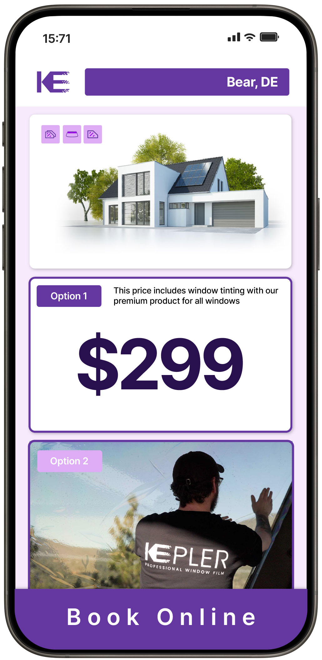 View Competitive Home Window Tinting Prices in Bear, Delaware