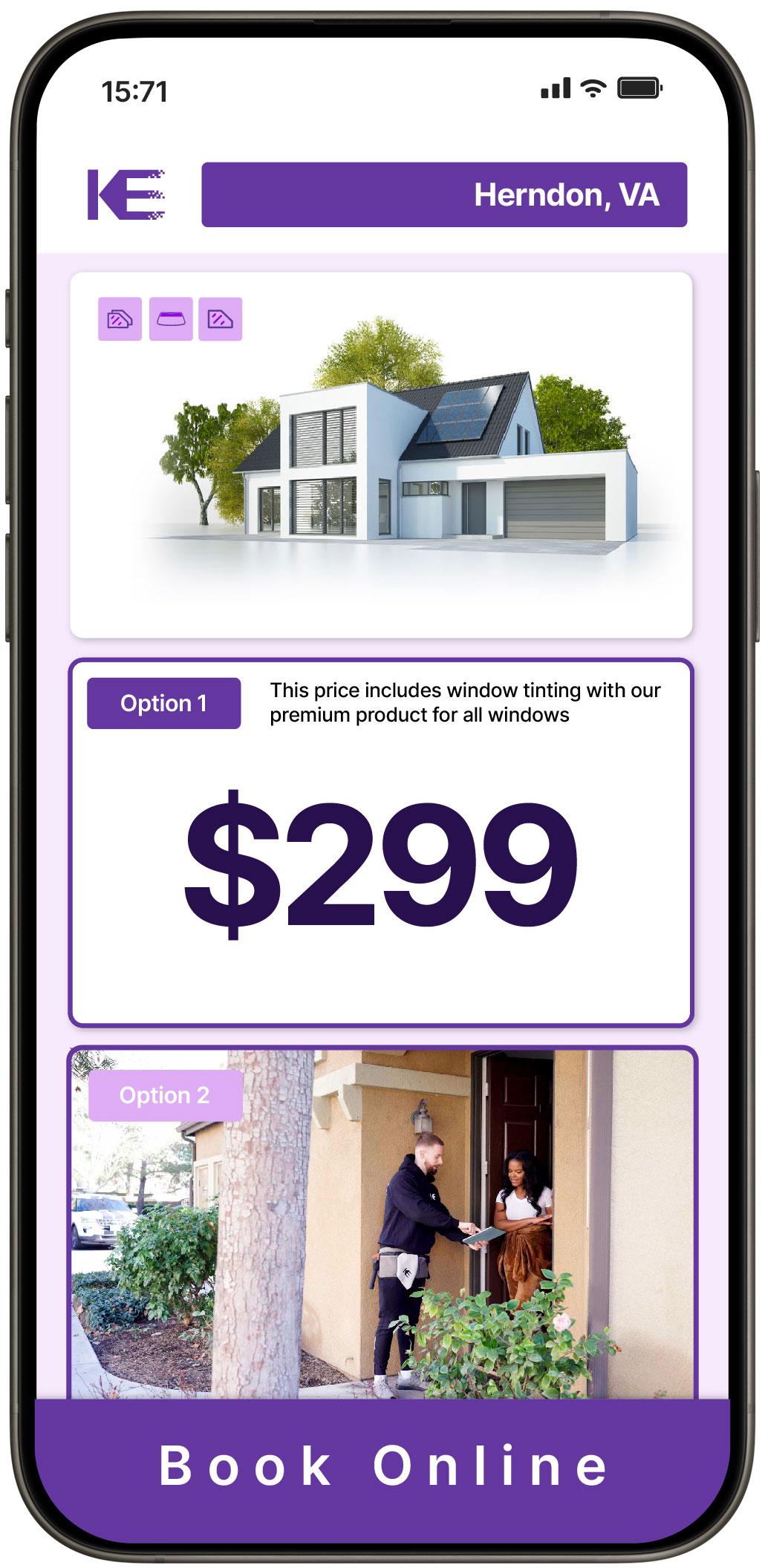 View Competitive Home Window Tinting Costs in Herndon, Virginia