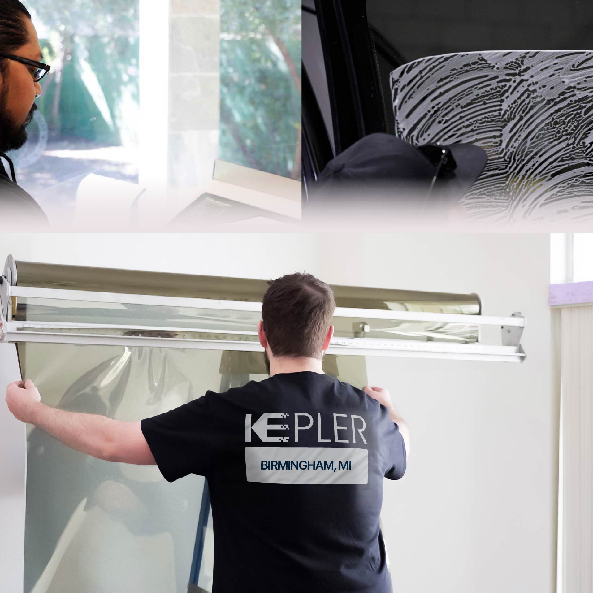 Kepler Specialist Installing Anti-Graffiti Film in Birmingham, Michigan