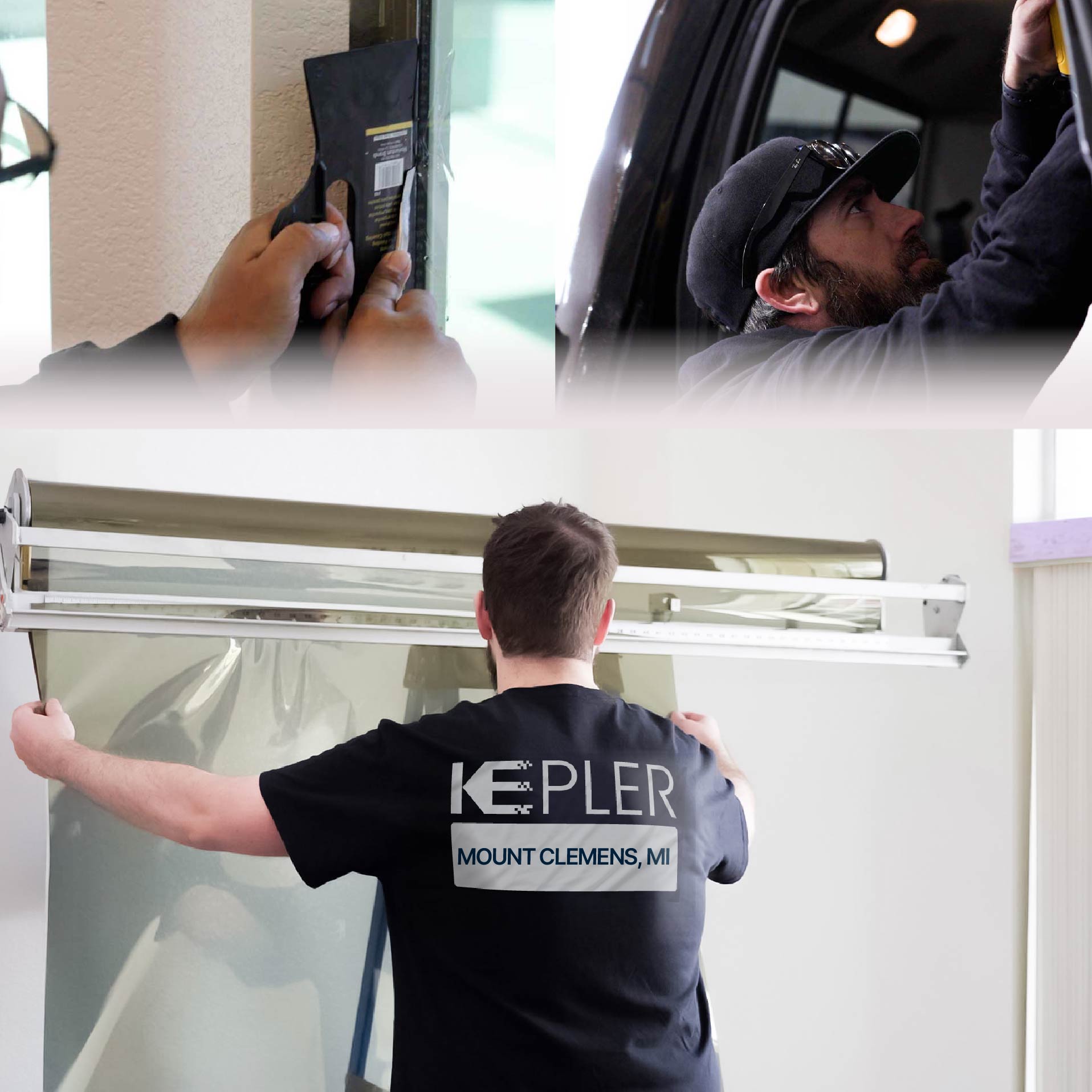 Kepler Specialist Installing Anti-Graffiti Film in Mount Clemens, Michigan