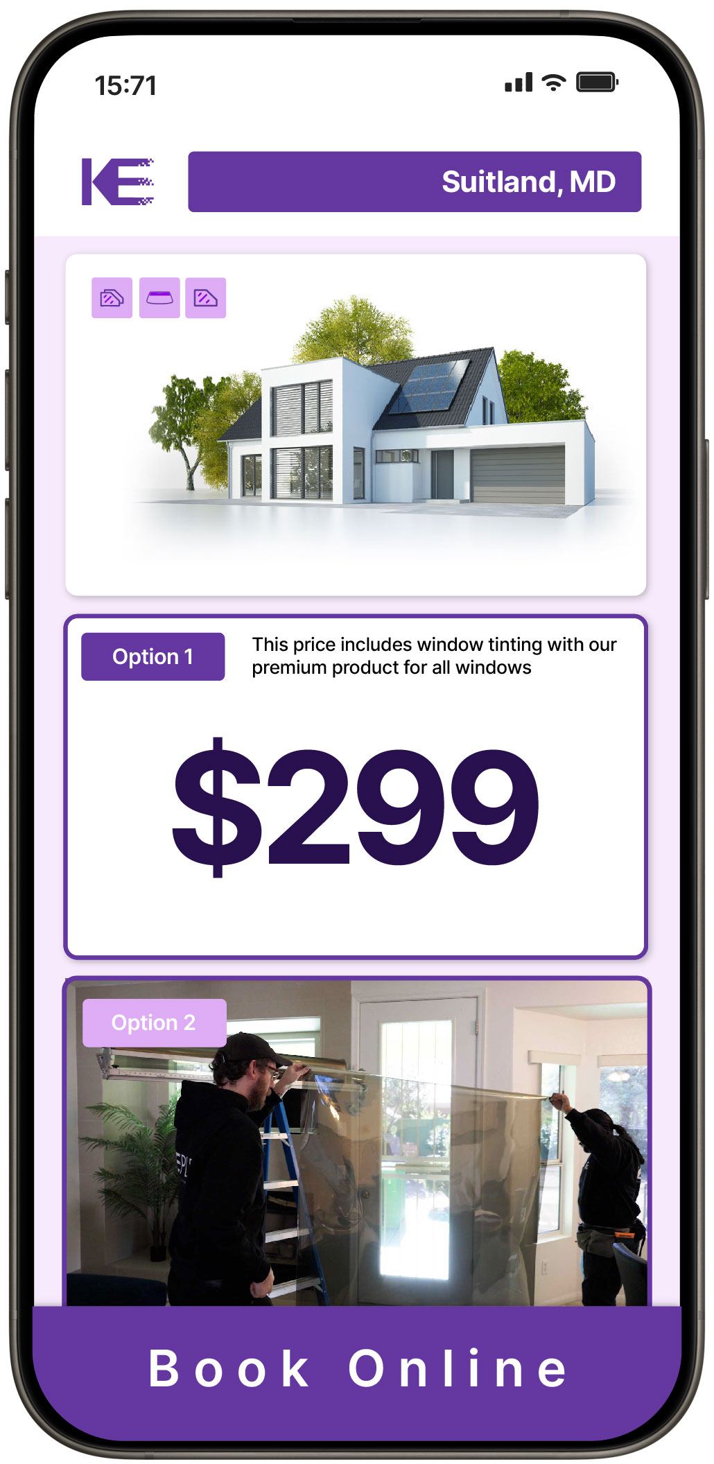 View Affordable Home Window Tinting Prices in Suitland, Maryland