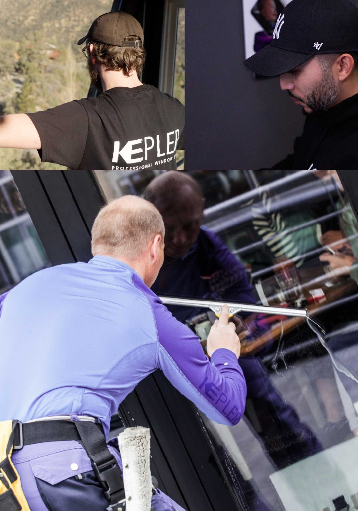 Kepler Professional Applying Anti-Graffiti Window Film to a Royal Oak Shop Front