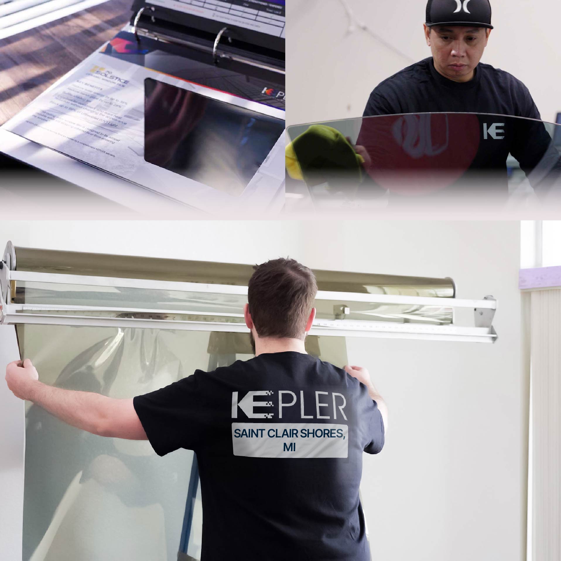 Kepler Specialist Installing Anti-Graffiti Film in Saint Clair Shores, Michigan