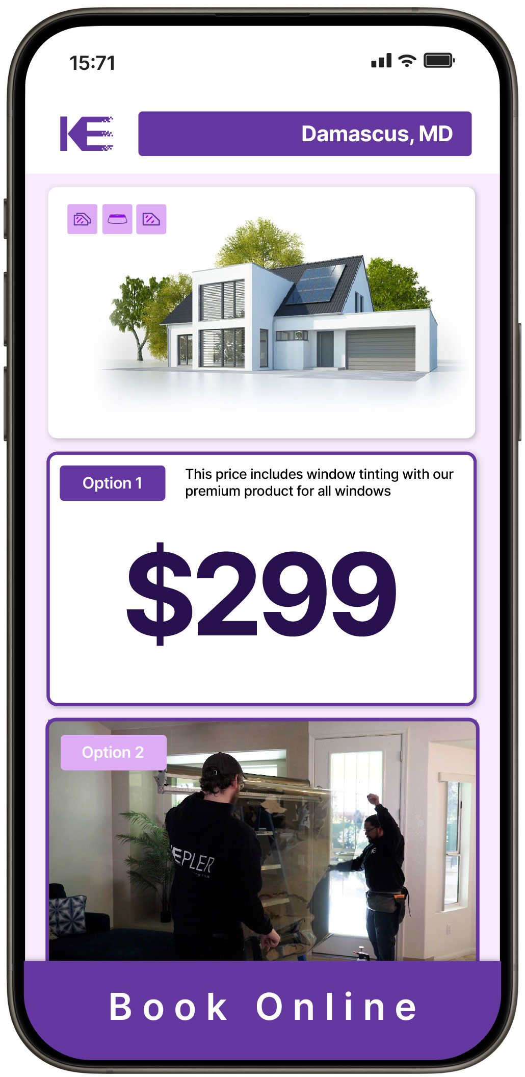 View Competitive Home Window Tinting Prices in Damascus, Maryland