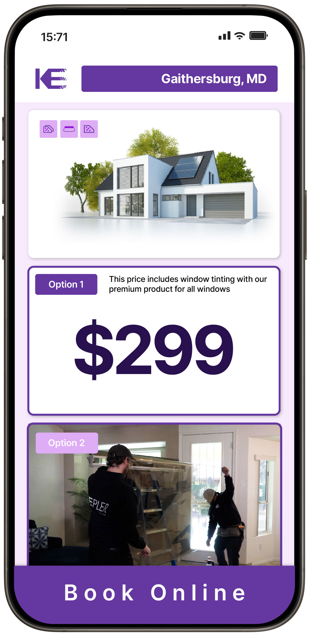 View Competitive Home Window Tinting Costs in Gaithersburg, Maryland