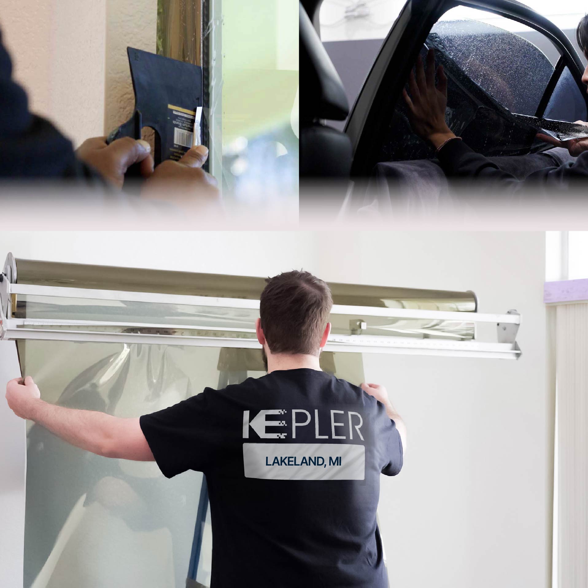 Kepler Specialist Installing Anti-Graffiti Film in Lakeland, Michigan