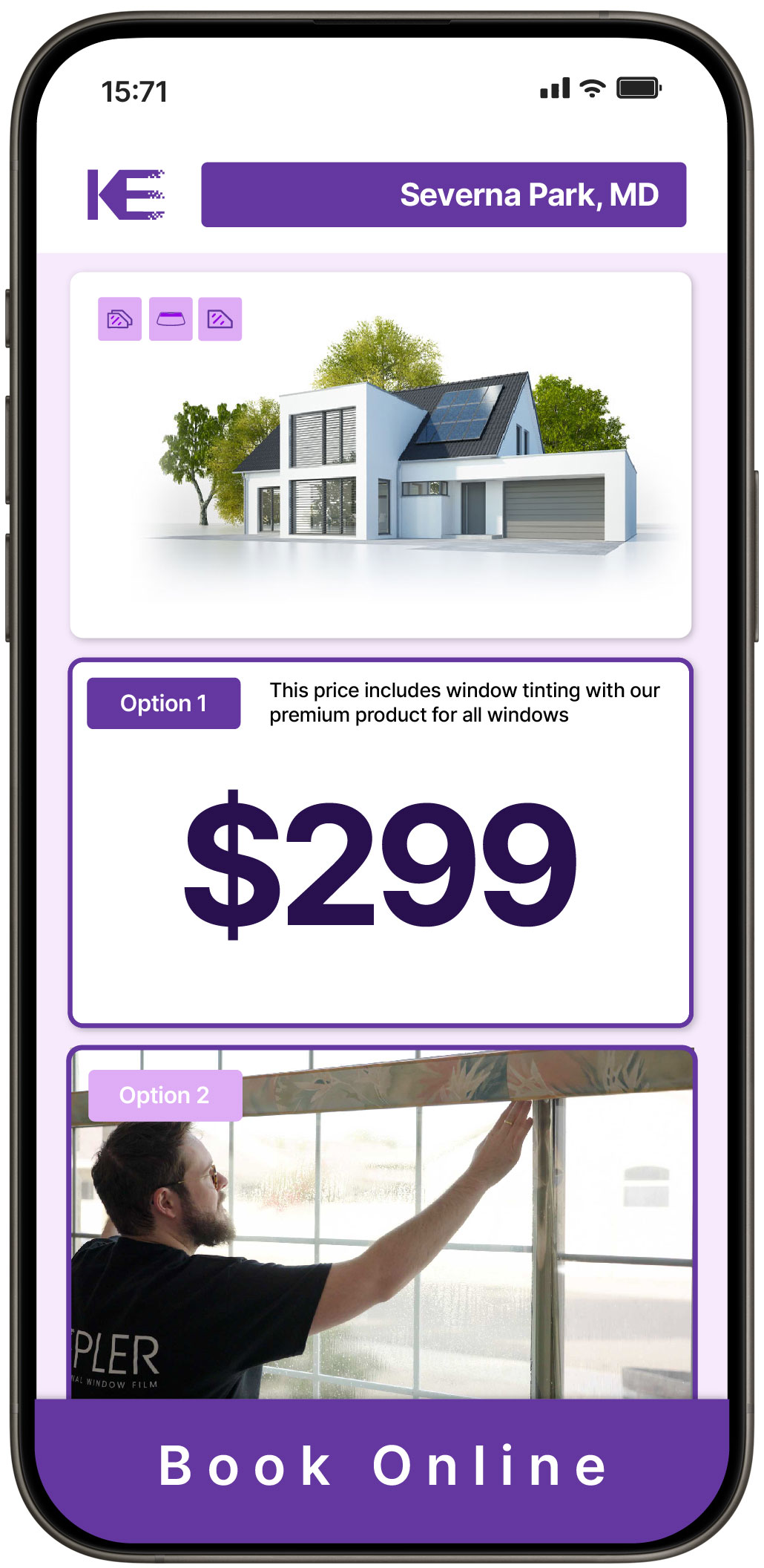 View Affordable Home Window Tinting Rates in Severna Park, Maryland