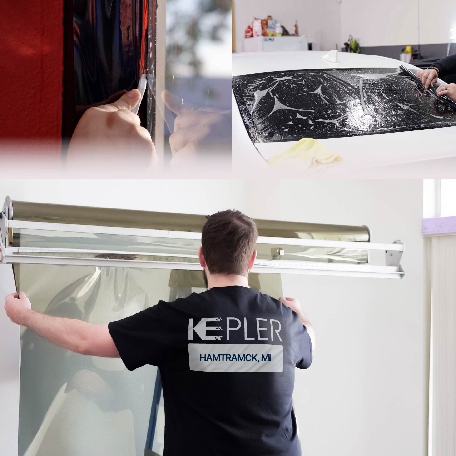 Kepler Specialist Installing Anti-Graffiti Film in Hamtramck, Michigan