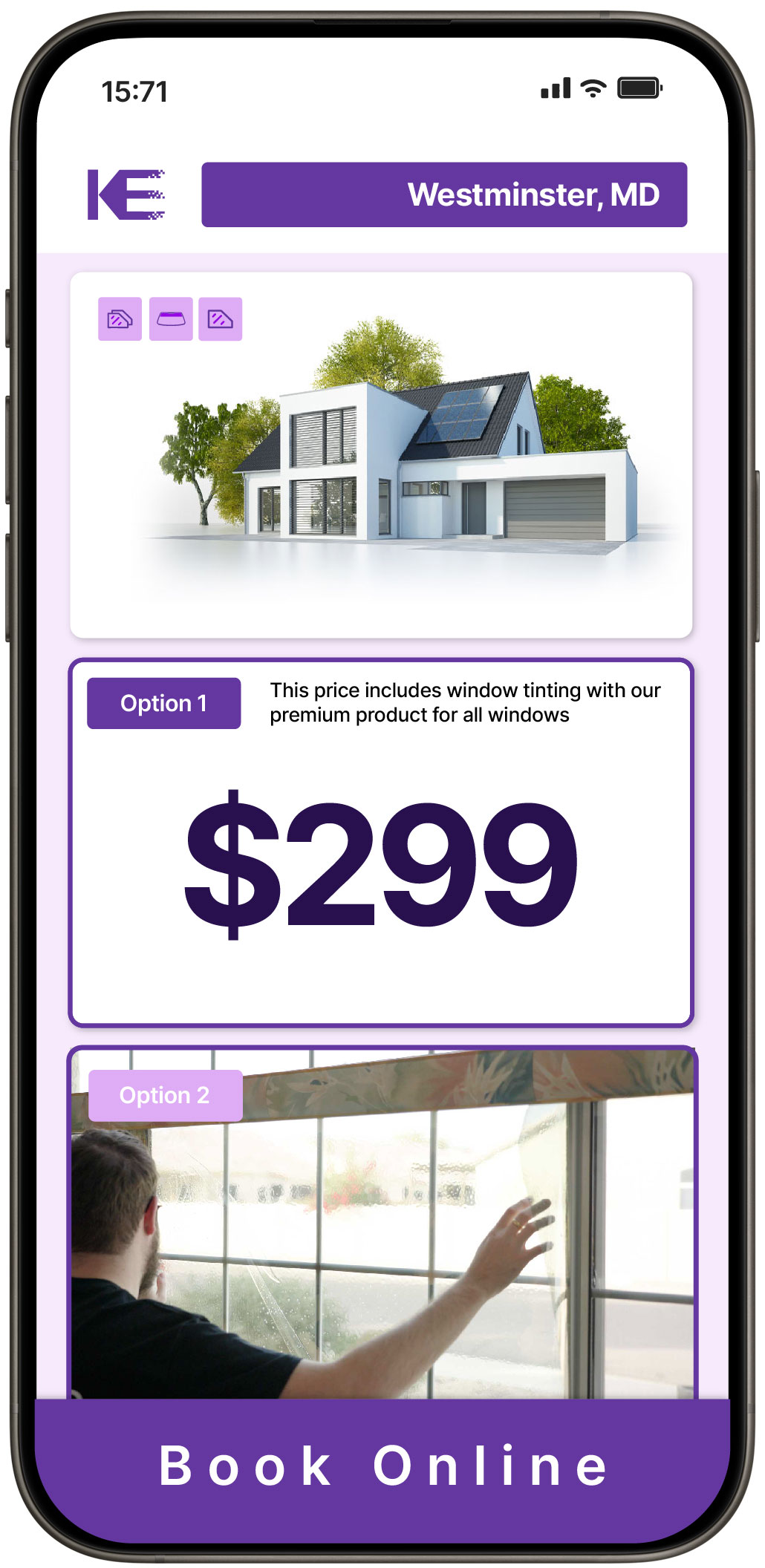 View Competitive Home Window Tinting Costs in Westminster, Maryland