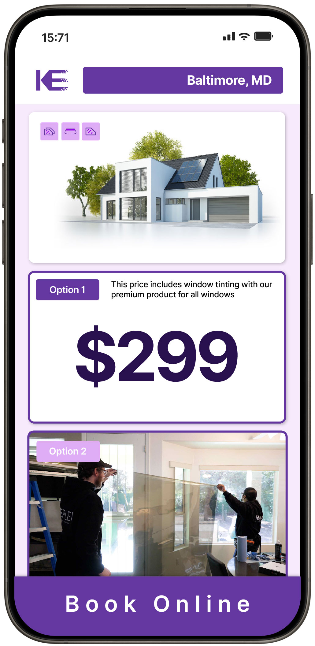 View Competitive Home Window Tinting Rates in Baltimore, Maryland