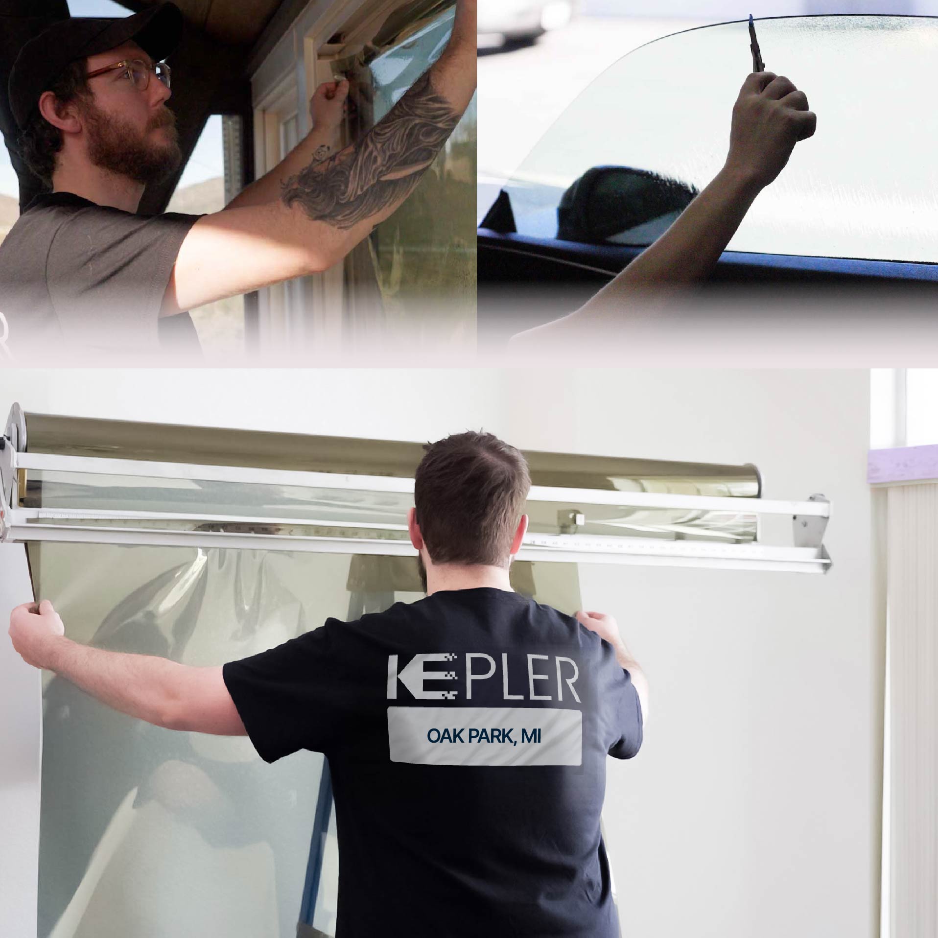 Kepler Specialist Installing Anti-Graffiti Film in Oak Park, Michigan