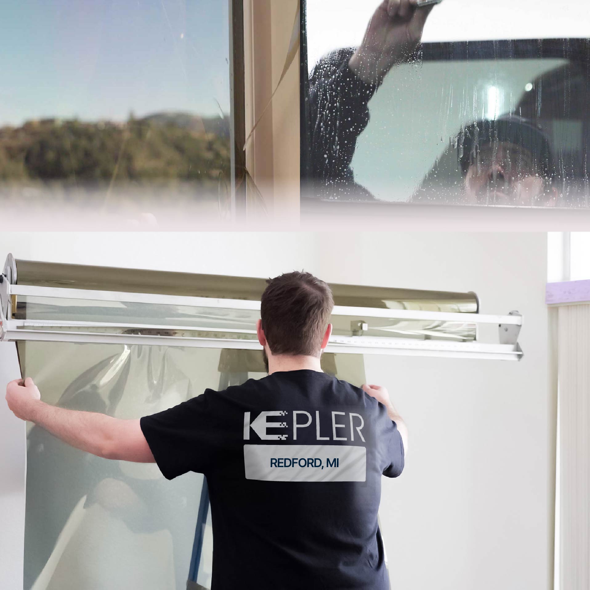 Kepler Specialist Installing Anti-Graffiti Film in Redford, Michigan