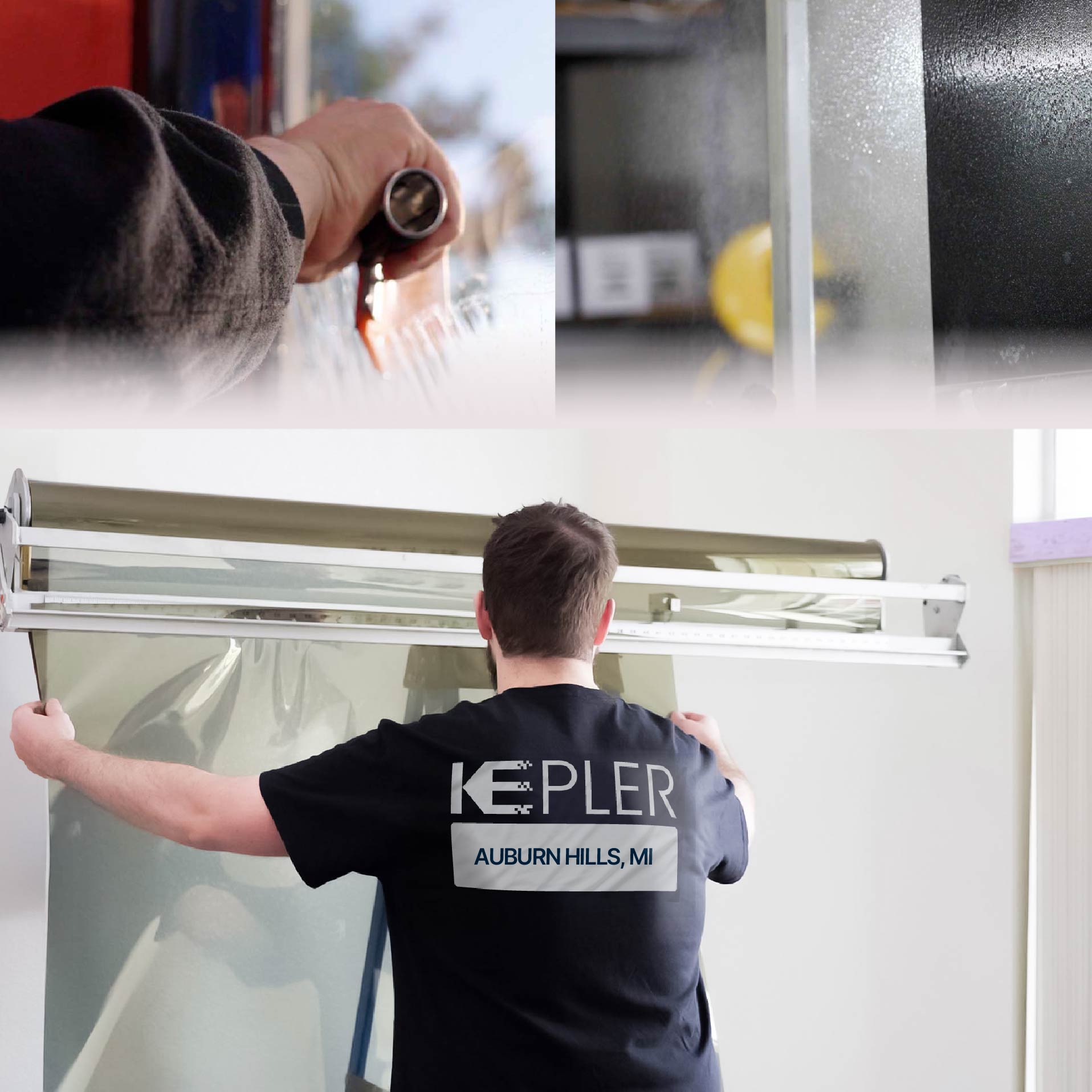Kepler Specialist Installing Anti-Graffiti Film in Auburn Hills, Michigan