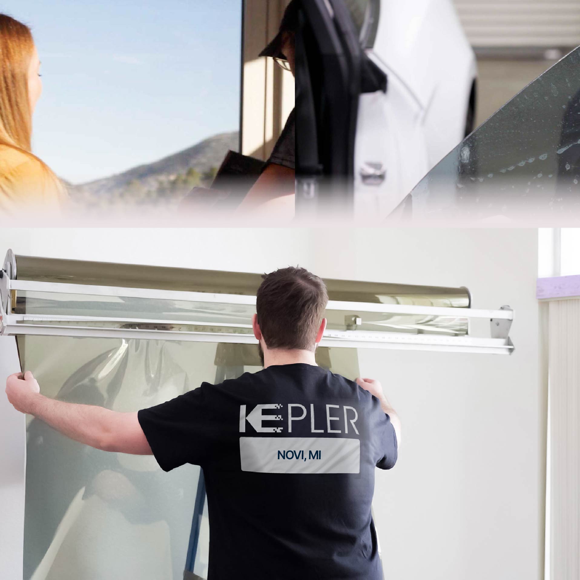 Kepler Specialist Installing Anti-Graffiti Film in Novi, Michigan