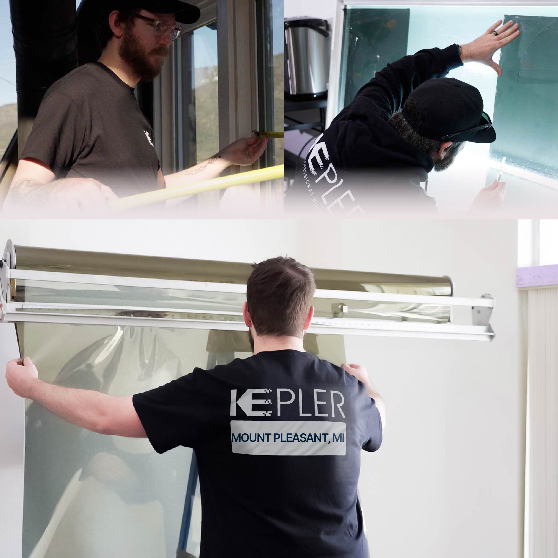 Kepler Specialist Installing Anti-Graffiti Film in Mount Pleasant, Michigan