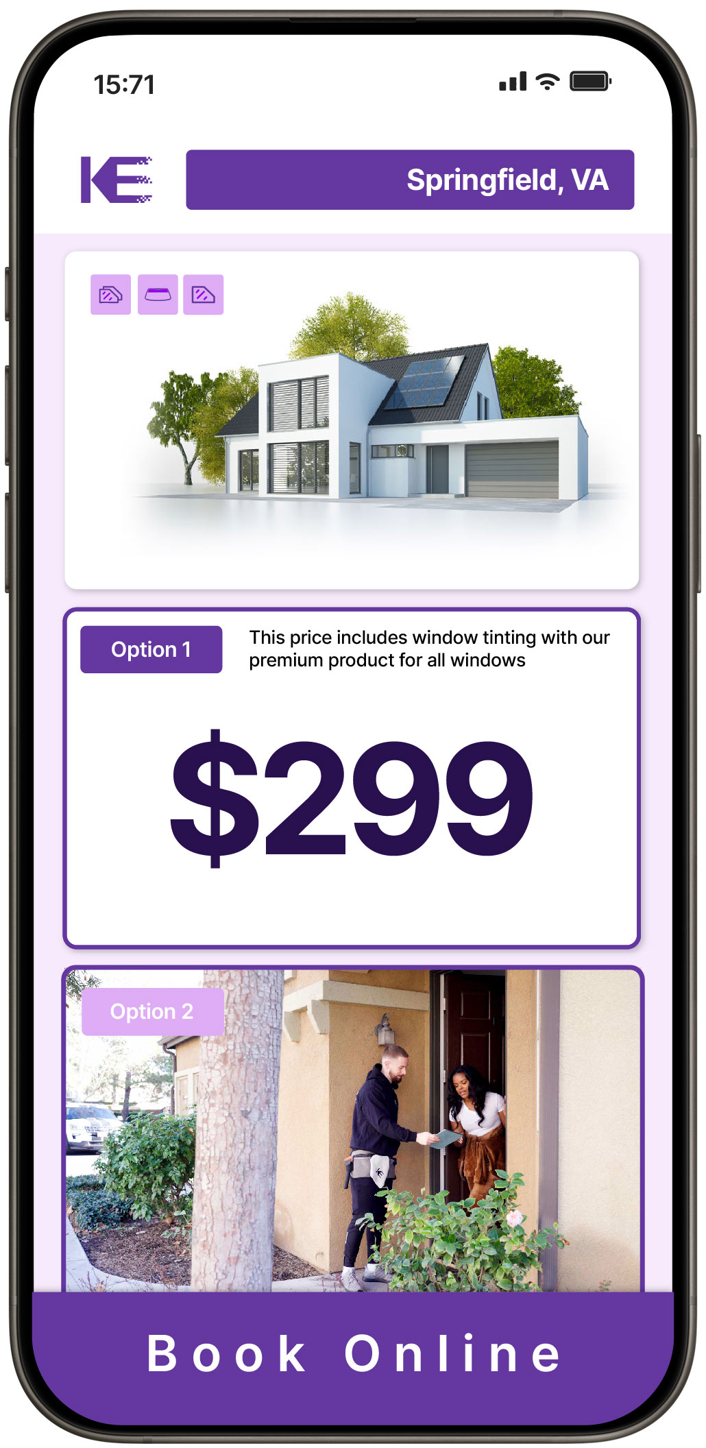 View Competitive Home Window Tinting Rates in Springfield, Virginia