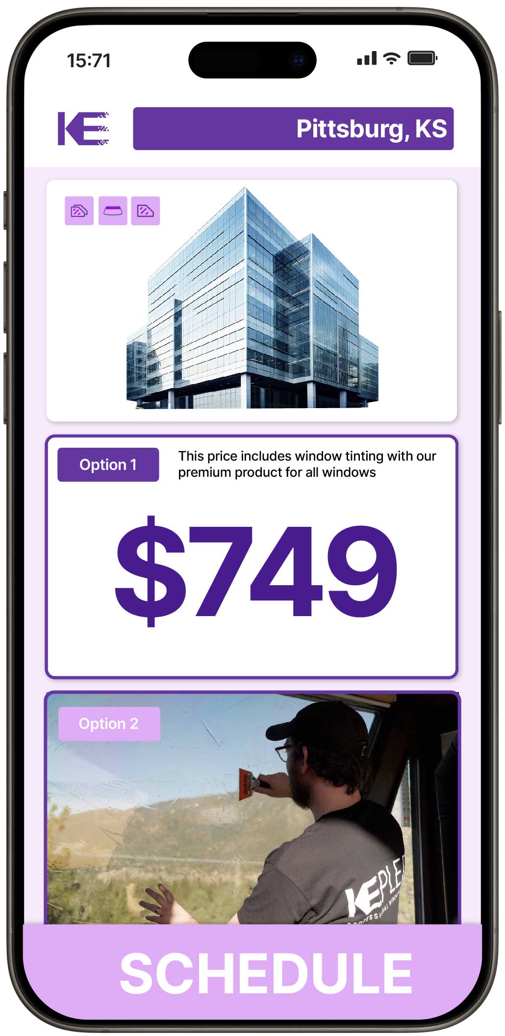 View Reasonable Safety and Security Window Film Rates in Pittsburg, Kansas
