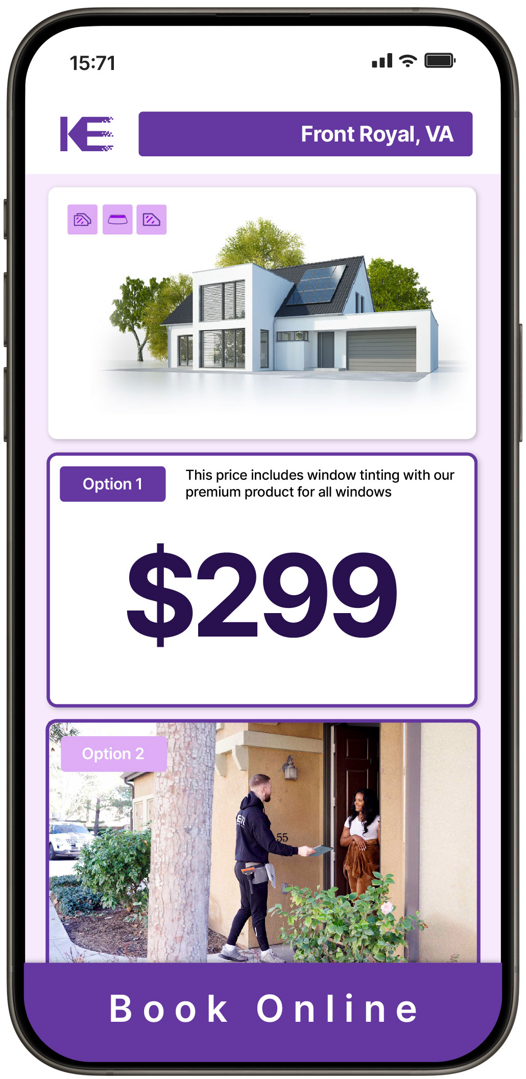 View Reasonable Home Window Tinting Prices in Front Royal, Virginia