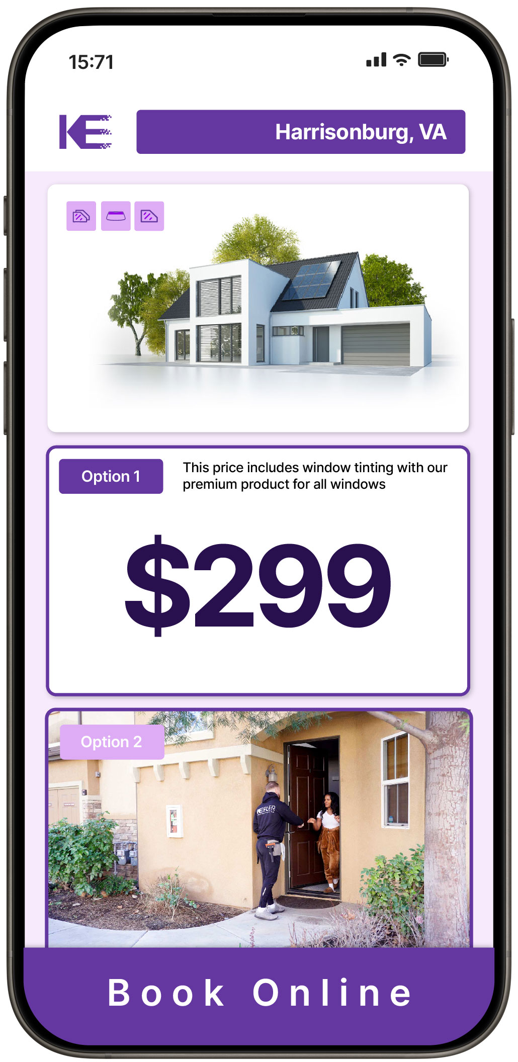 View Competitive Home Window Tinting Costs in Harrisonburg, Virginia